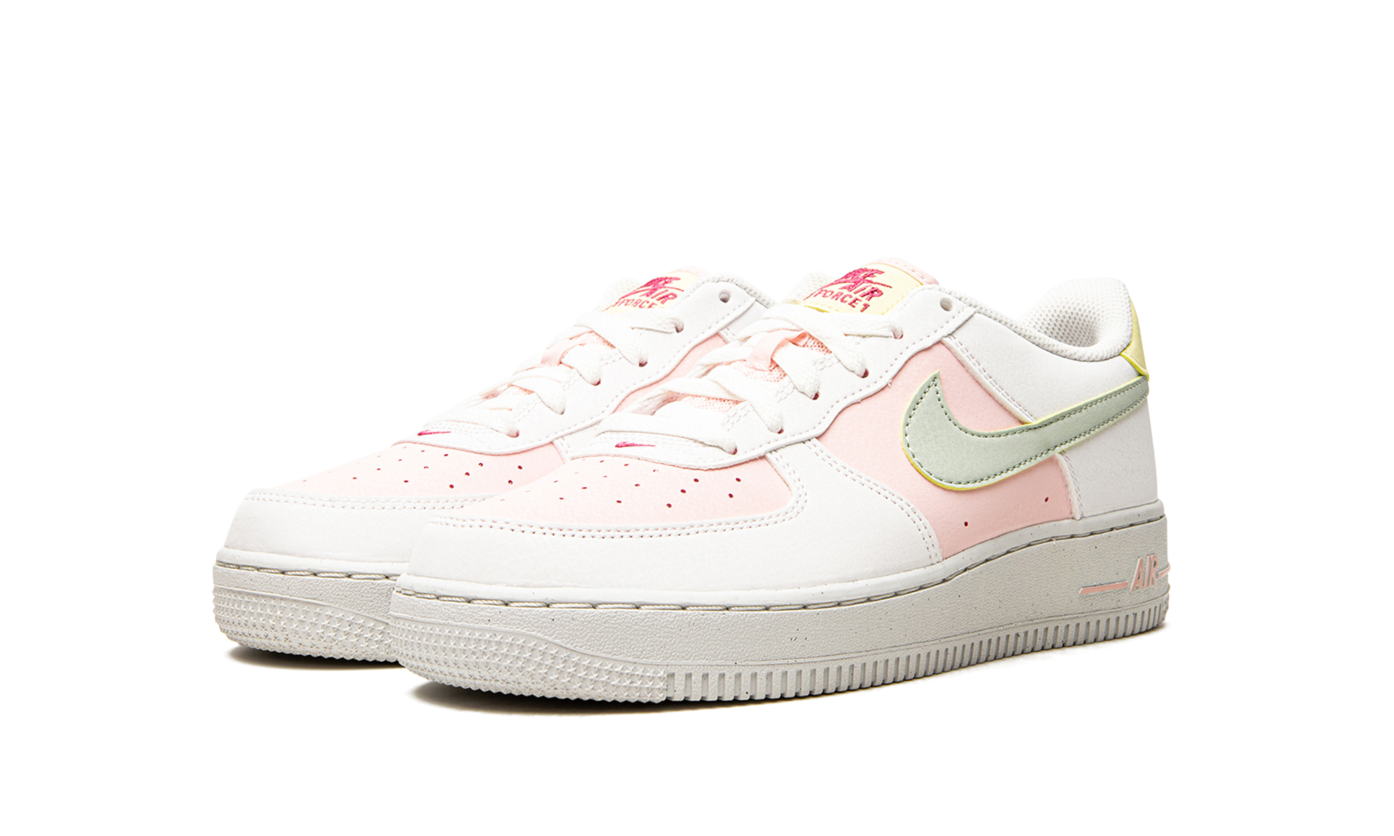 nike air force 1 low next nature easter gs+DR4853-100+diagnol left view