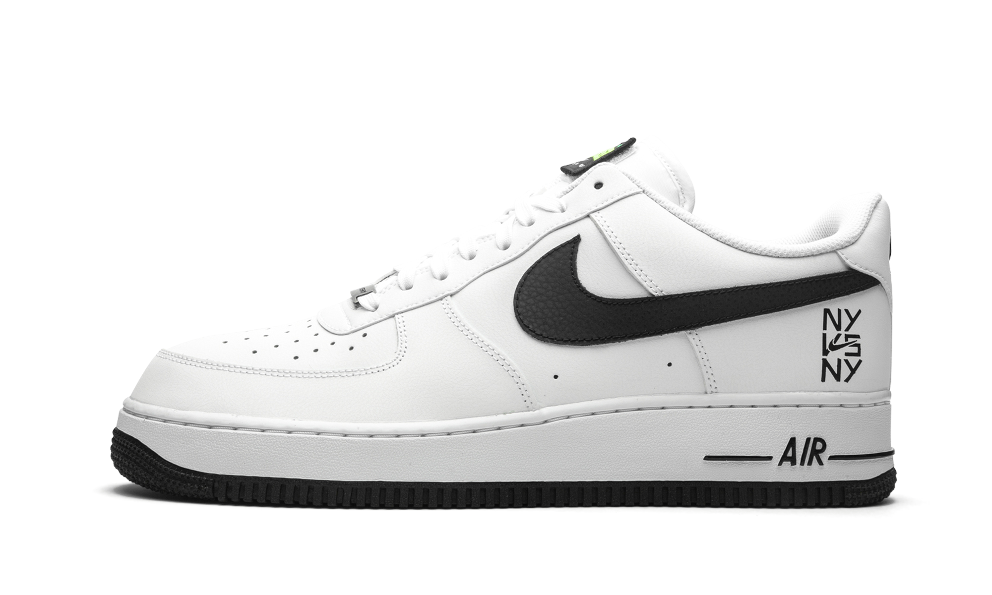 nike air force 1 low ny vs ny white black 2020+CW7297-100+diagnol right view 1