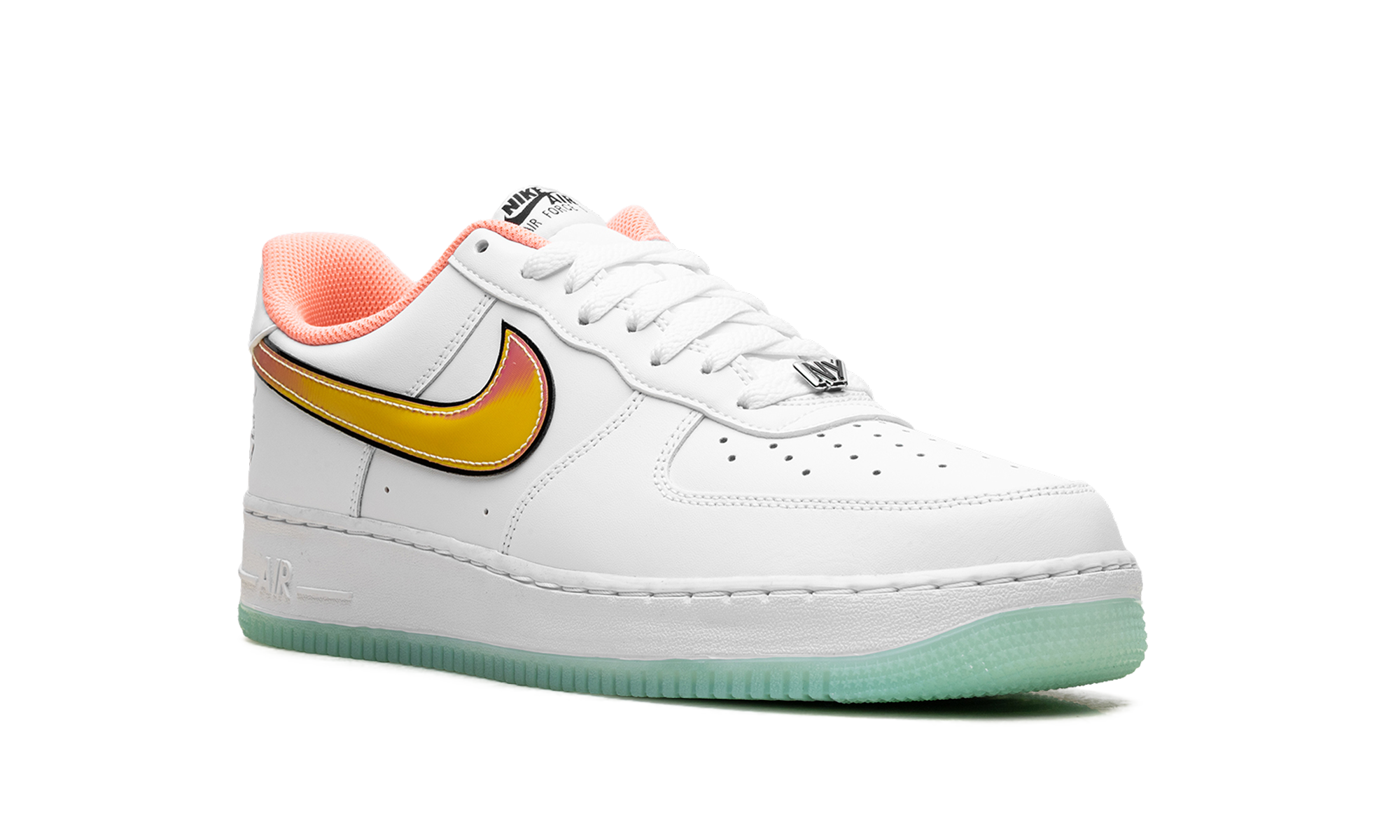 nike air force 1 low ny vs ny white crimson pulse+IH4962-100+diagnol right view