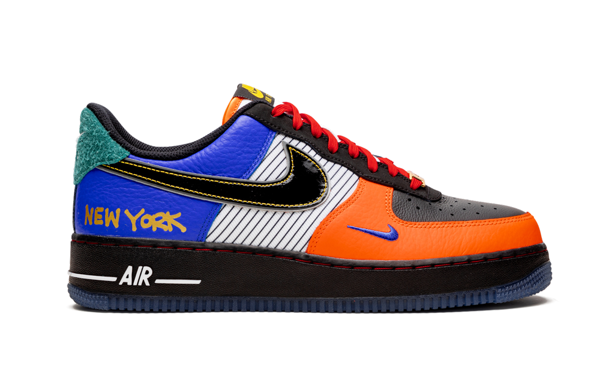 nike air force 1 low nyc city of athletes+CT3610-100+diagnol right behind view