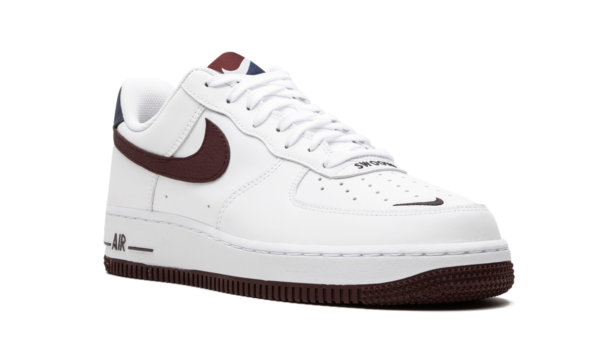nike air force 1 low obsidian white university red+CJ8731-100+diagnol right view