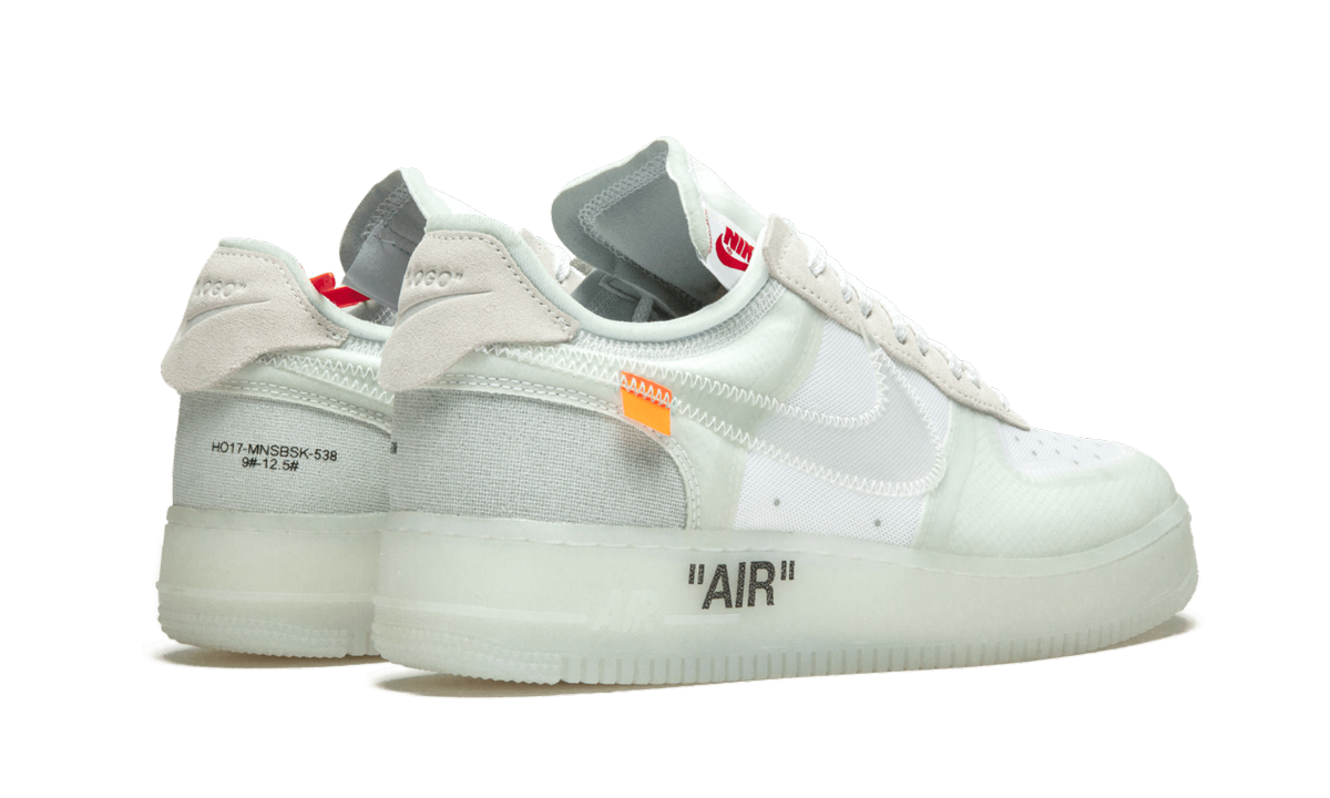 nike air force 1 low off white+AO4606-100+diagnol right behind view