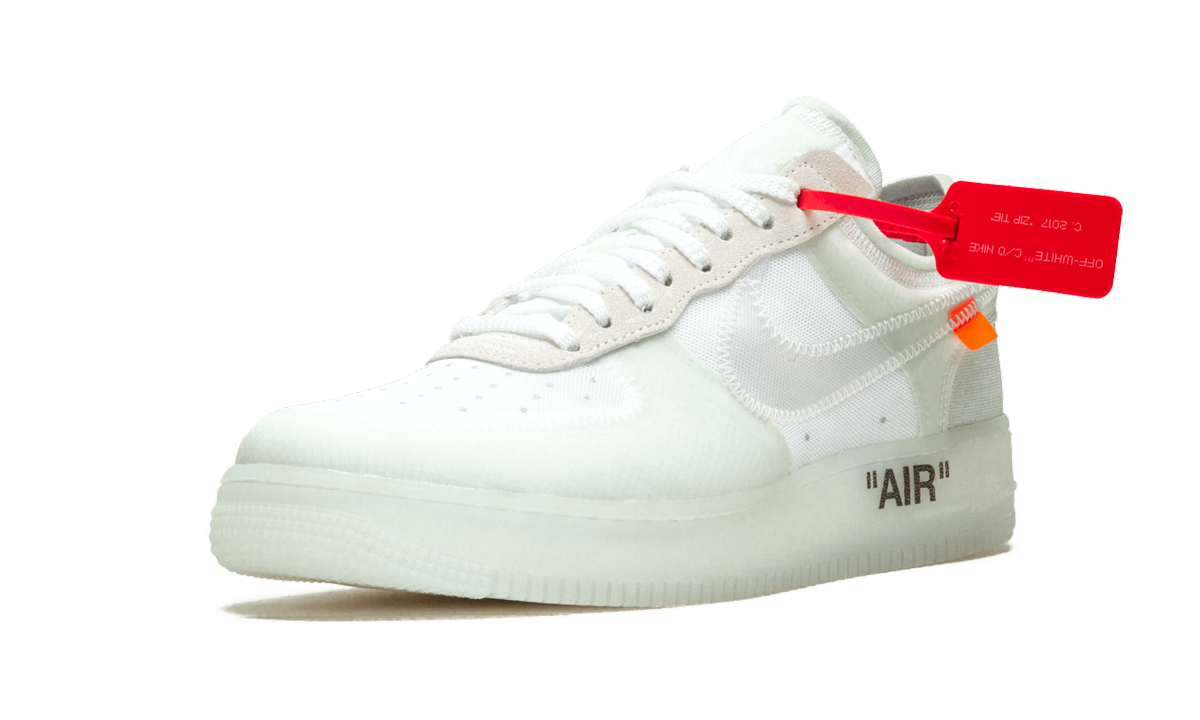 nike air force 1 low off white+AO4606-100+left diagnol single view