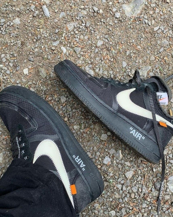 Nike Air Force 1 Low Off-White Black White, Lifestyle View 4, SKU AO4606-001