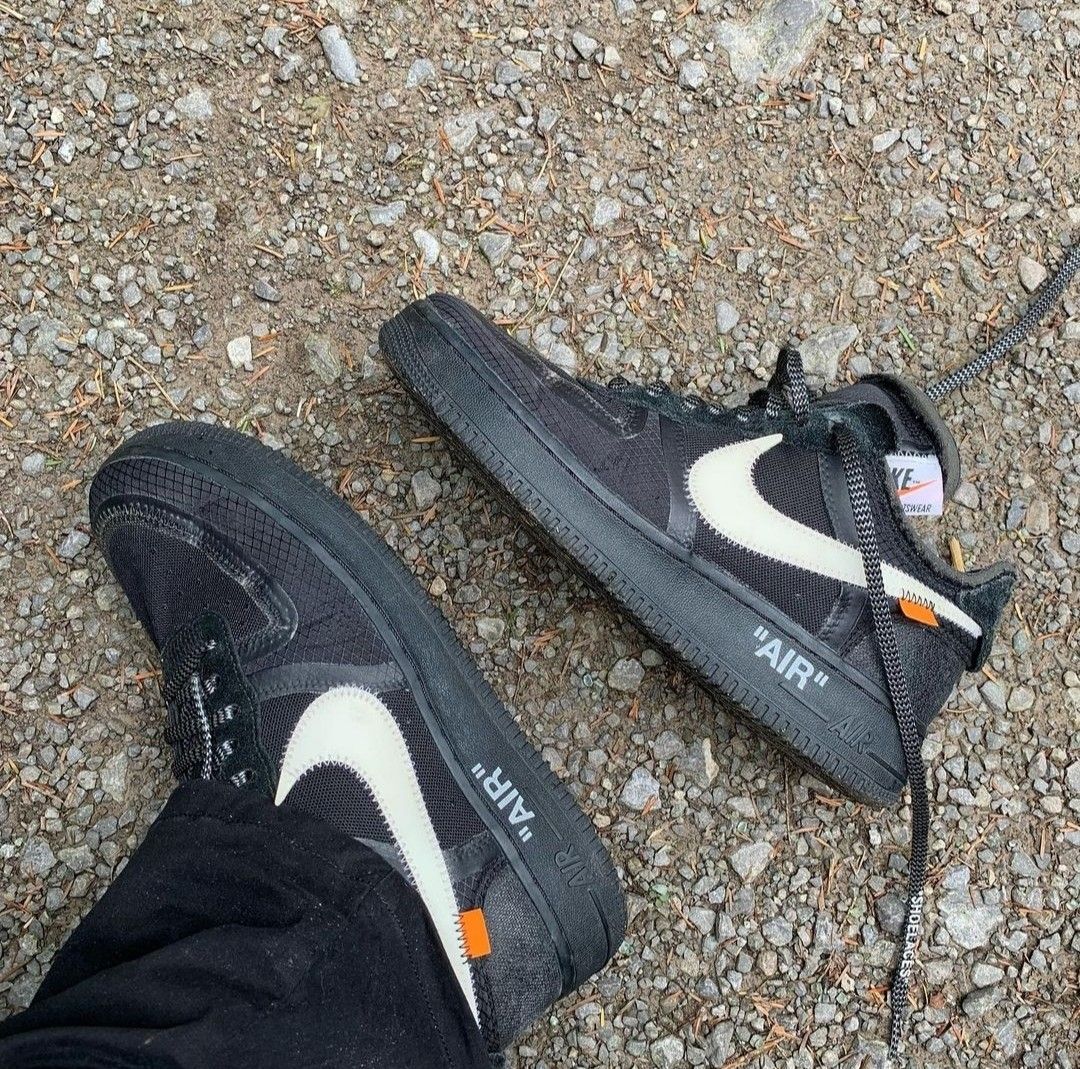 Nike Air Force 1 Low Off-White Black White, Lifestyle View 4, SKU AO4606-001