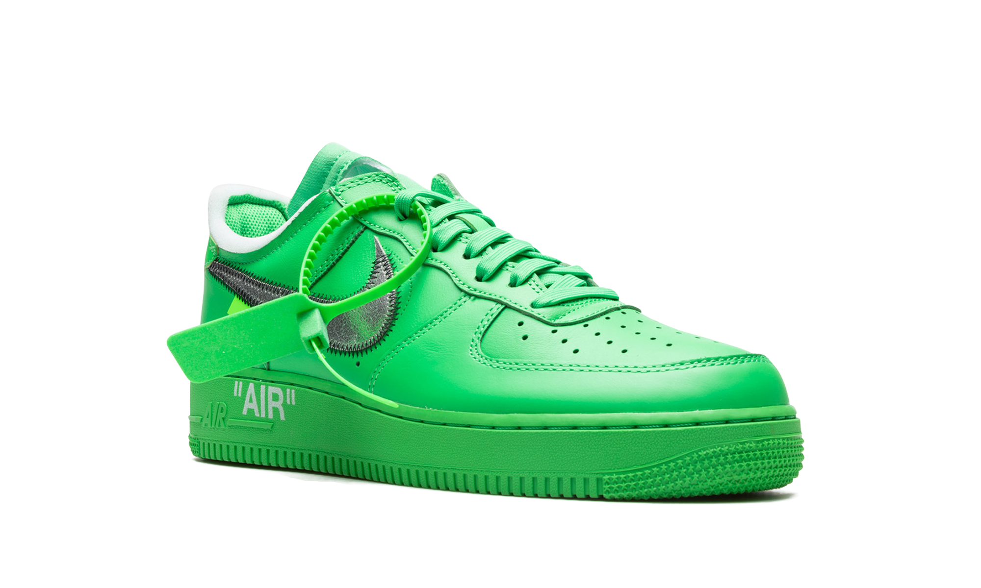 nike air force 1 low off white brooklyn+DX1419-300+diagnol right view
