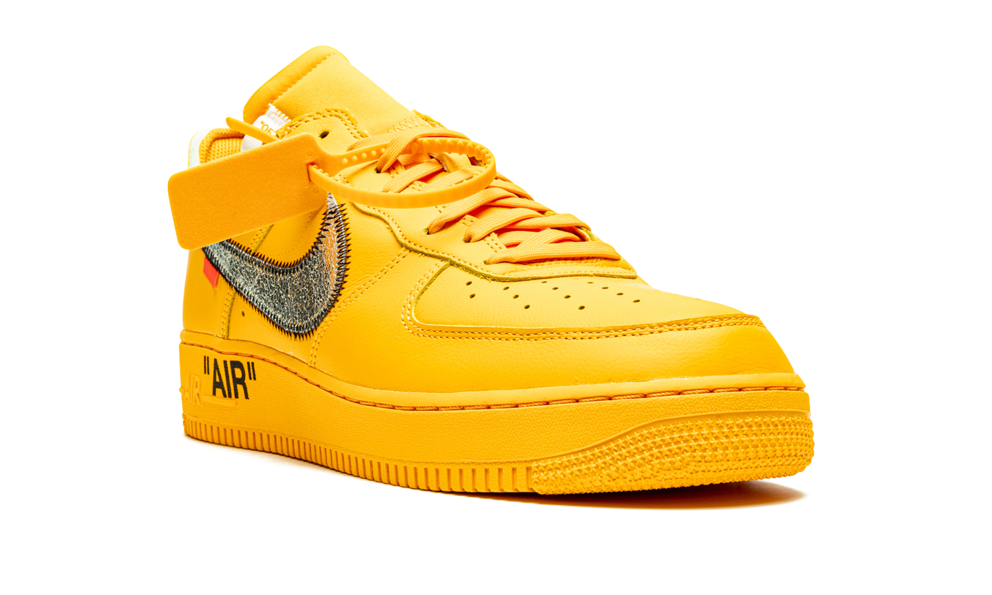 nike air force 1 low off white ica university gold+DD1876-700+diagnol right view