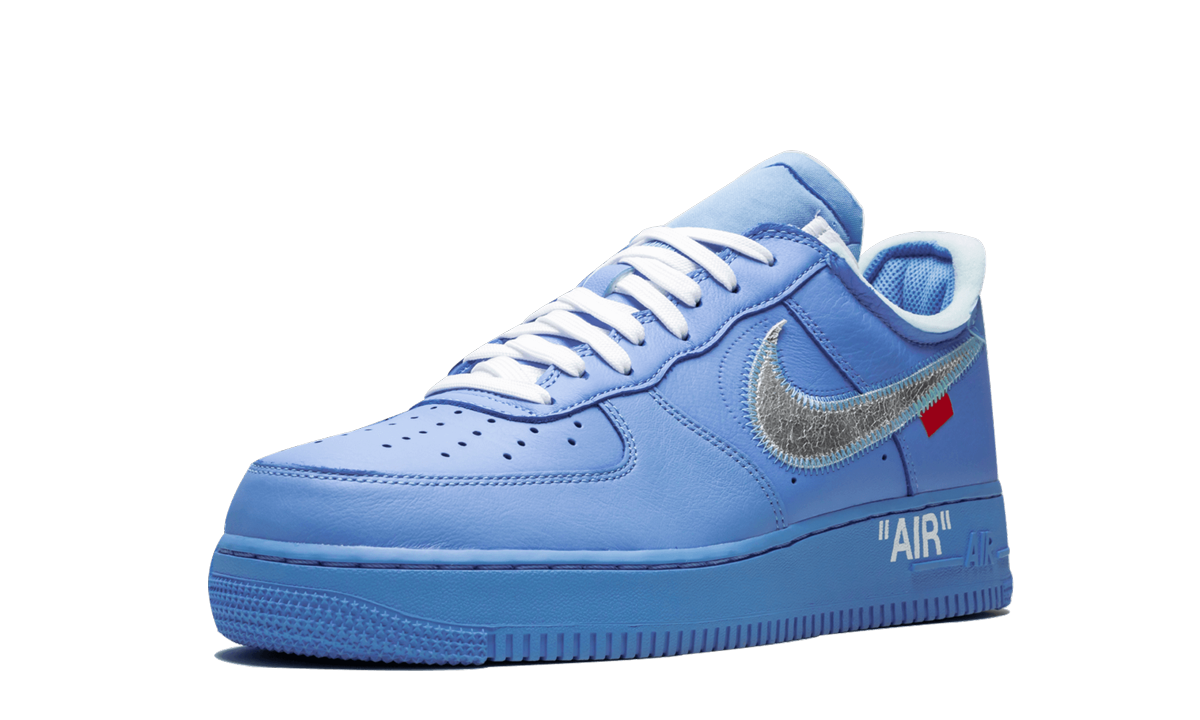 nike air force 1 low off white mca university blue+CI1173-400+left diagnol single view