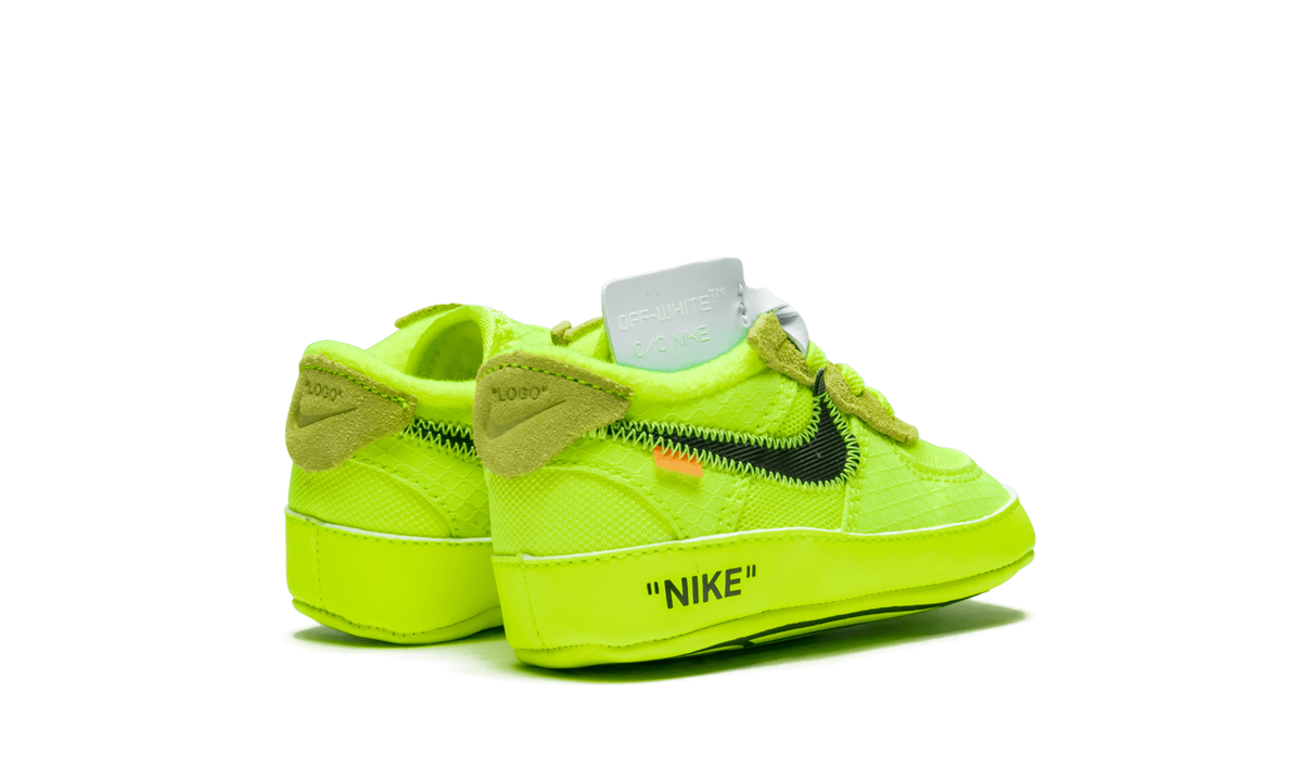 nike air force 1 low off white volt i+BV0854-700+diagnol right behind view