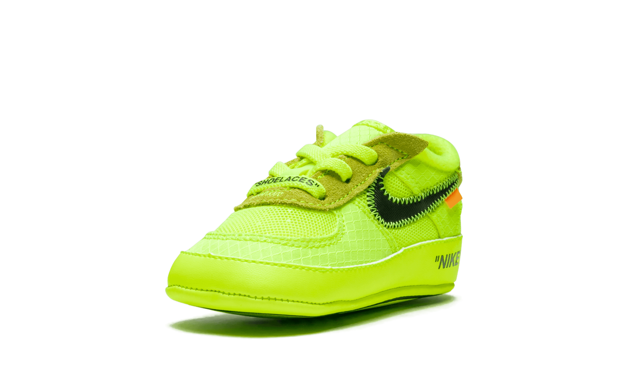 nike air force 1 low off white volt i+BV0854-700+left diagnol single view
