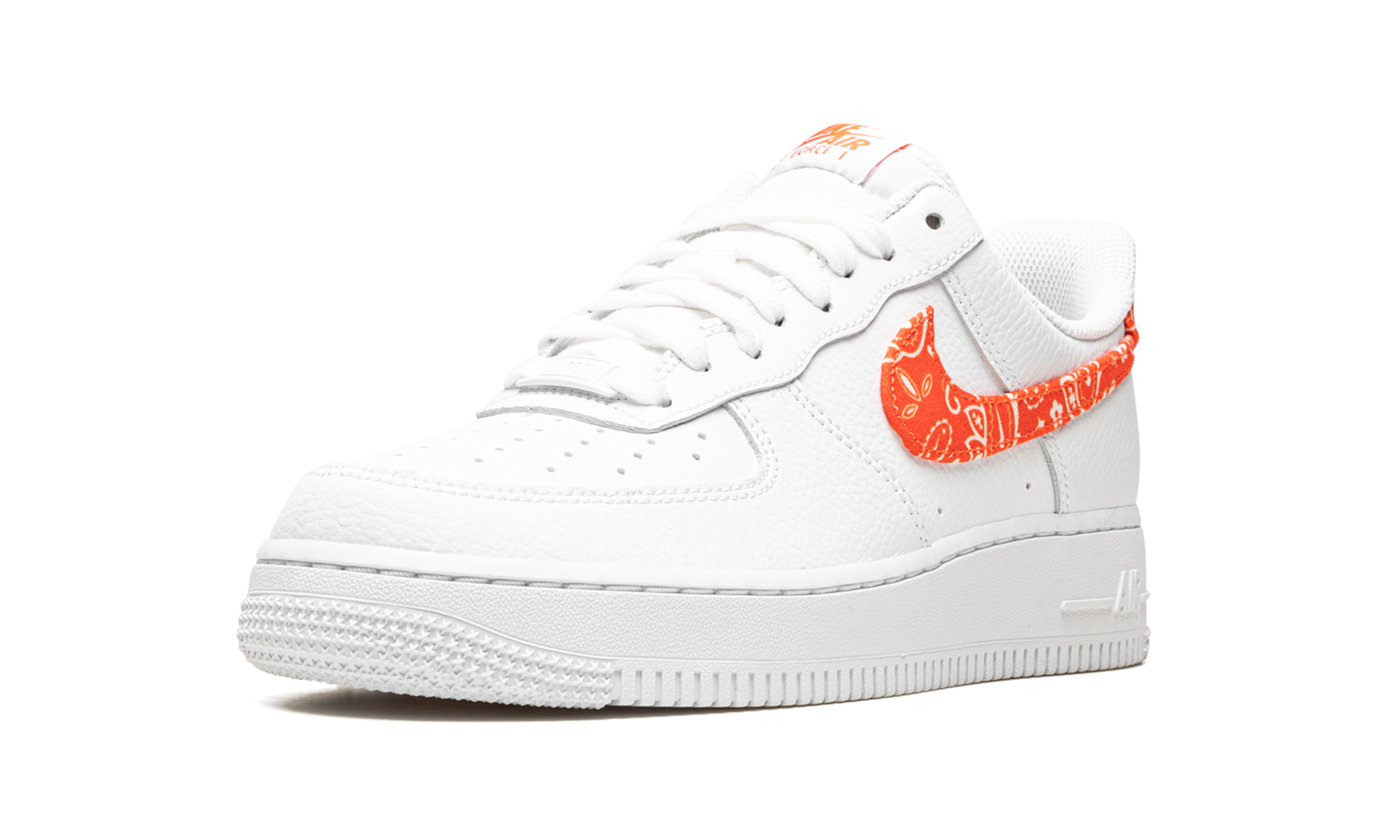 nike air force 1 low orange paisley women s+DJ9942-102+left diagnol single view