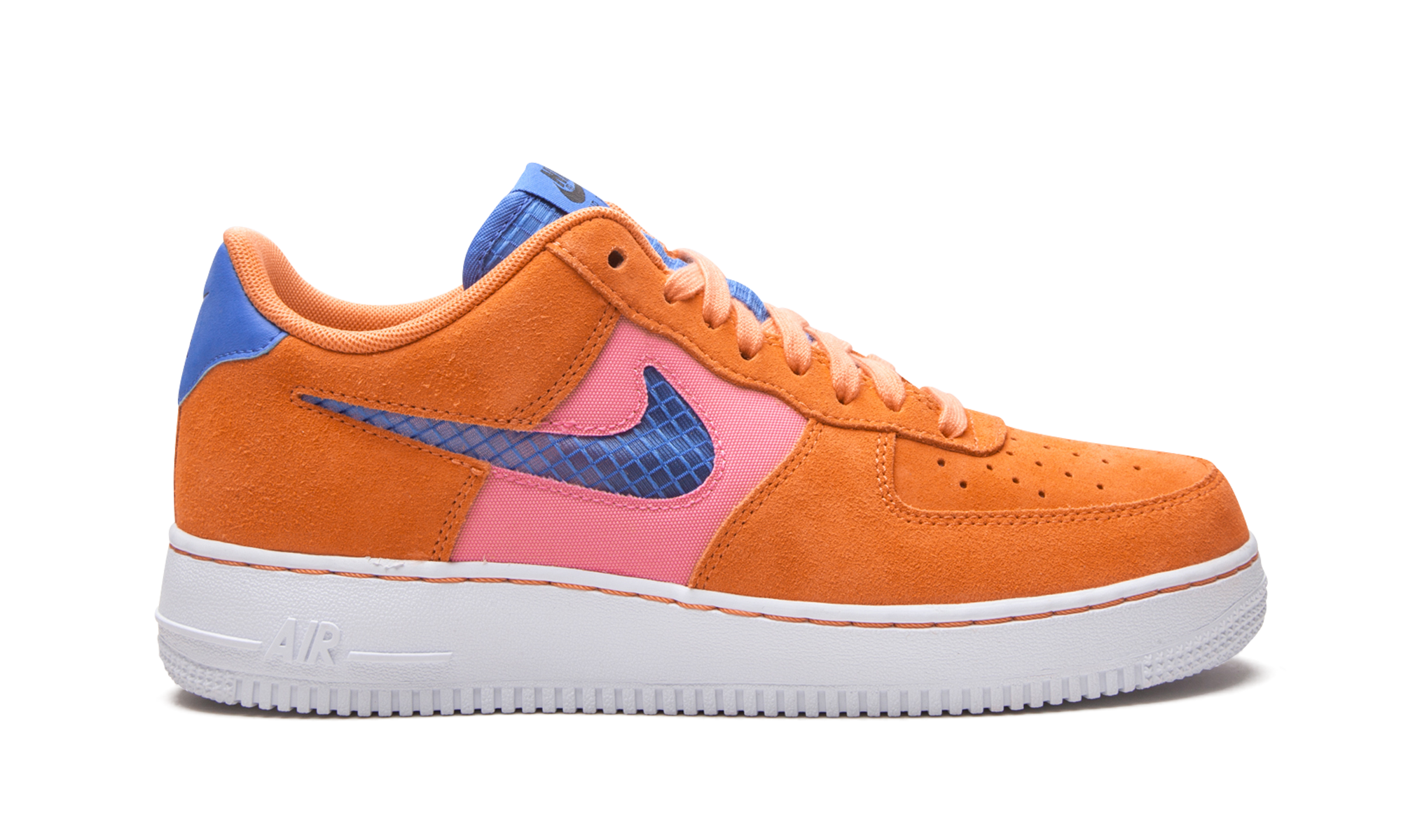 nike air force 1 low orange trance lotus pink pacific blue+CW7300-800+right view