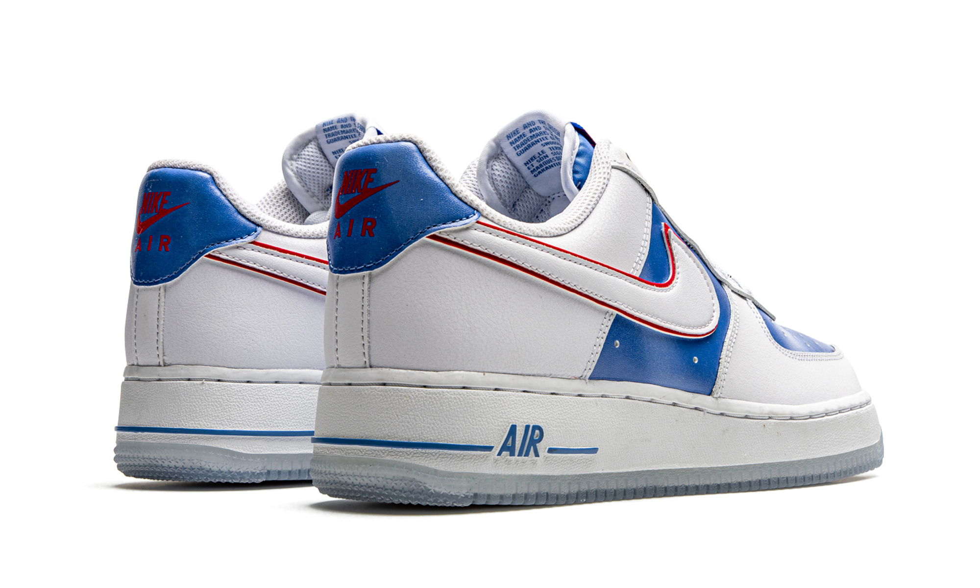 nike air force 1 low pacific blue+DC1404-100+diagnol right behind view