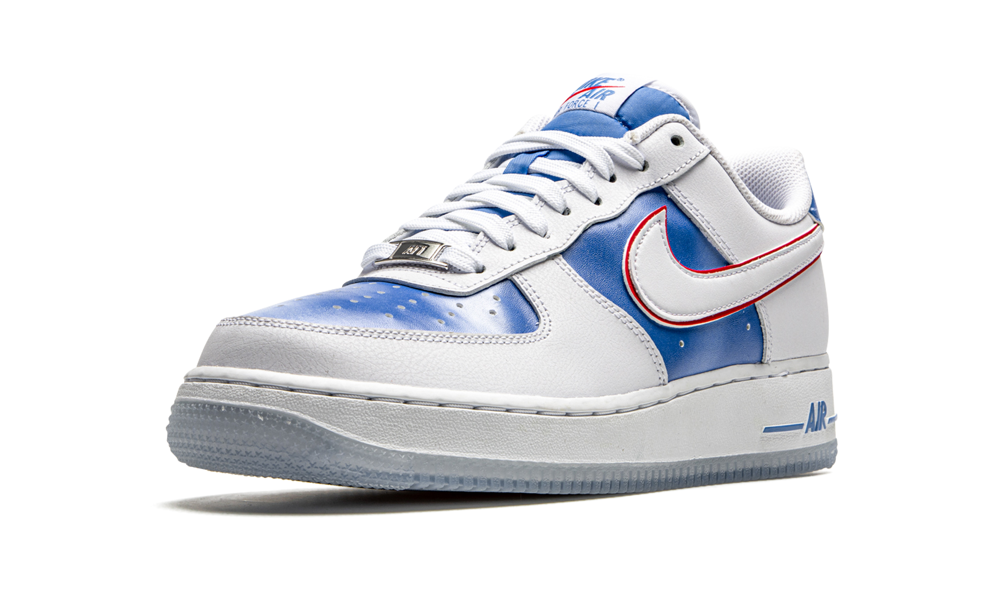 nike air force 1 low pacific blue+DC1404-100+left diagnol single view