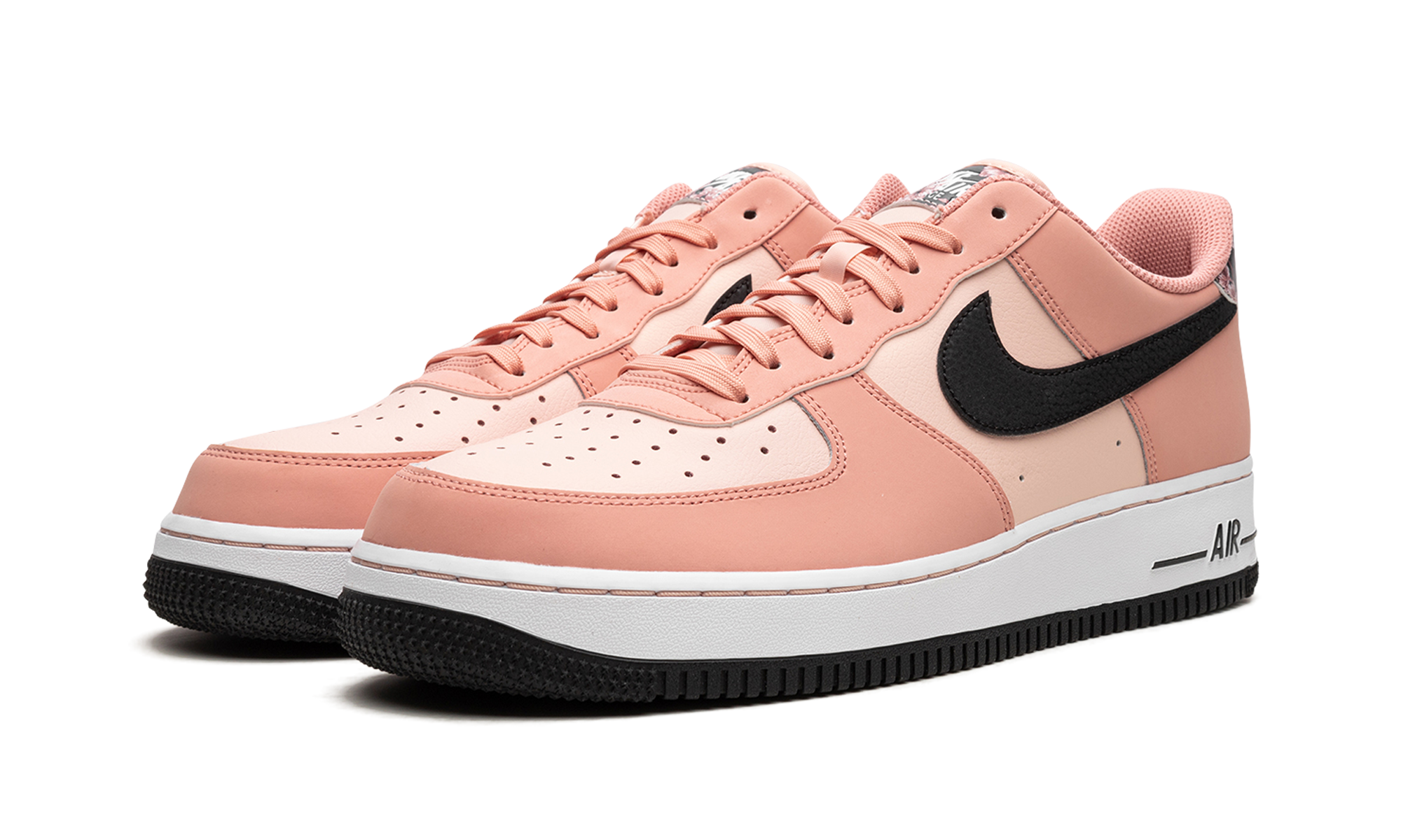 nike air force 1 low peach pack pink quartz+CU6649-100+diagnol right behind view