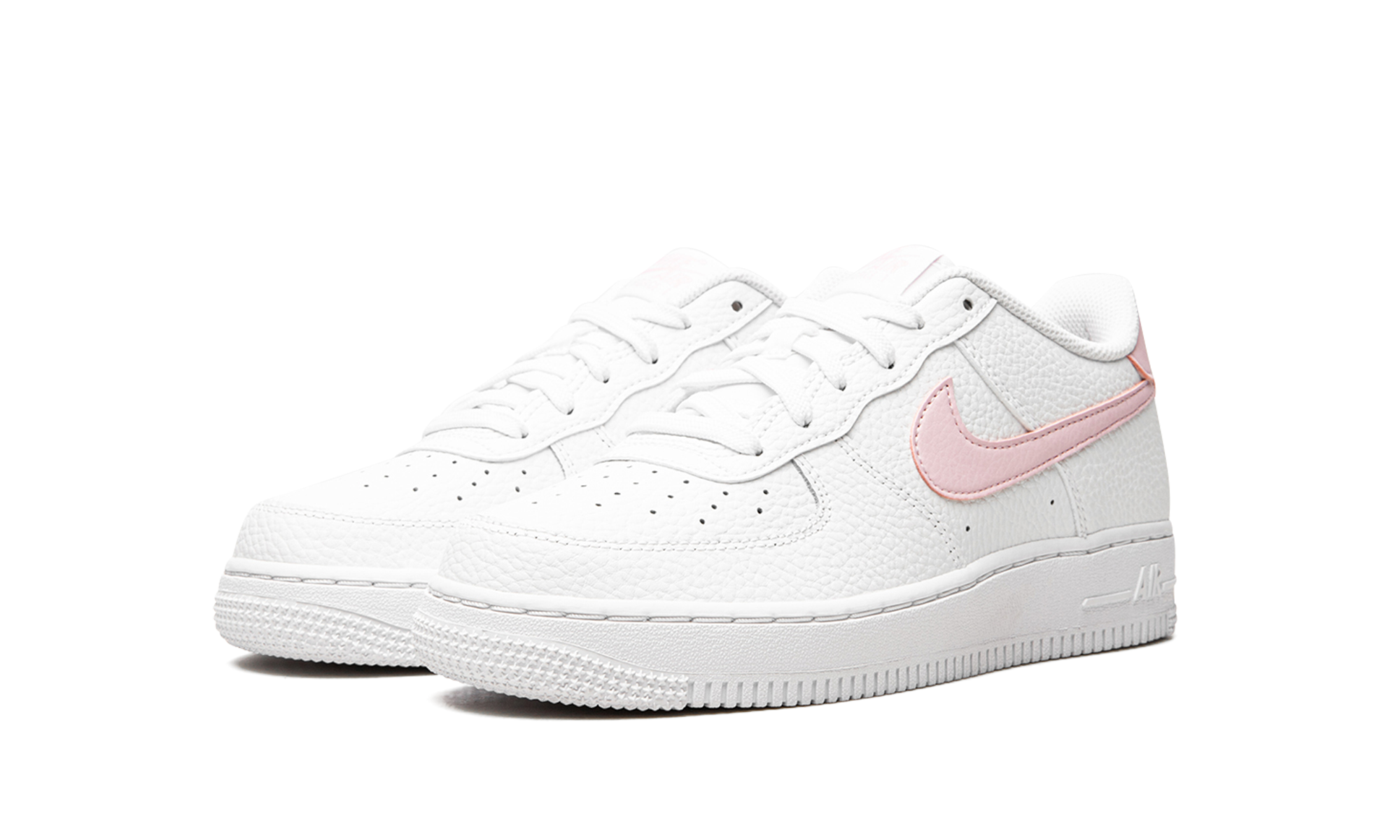 nike air force 1 low pink foam white gs+CT3839-103+diagnol left view