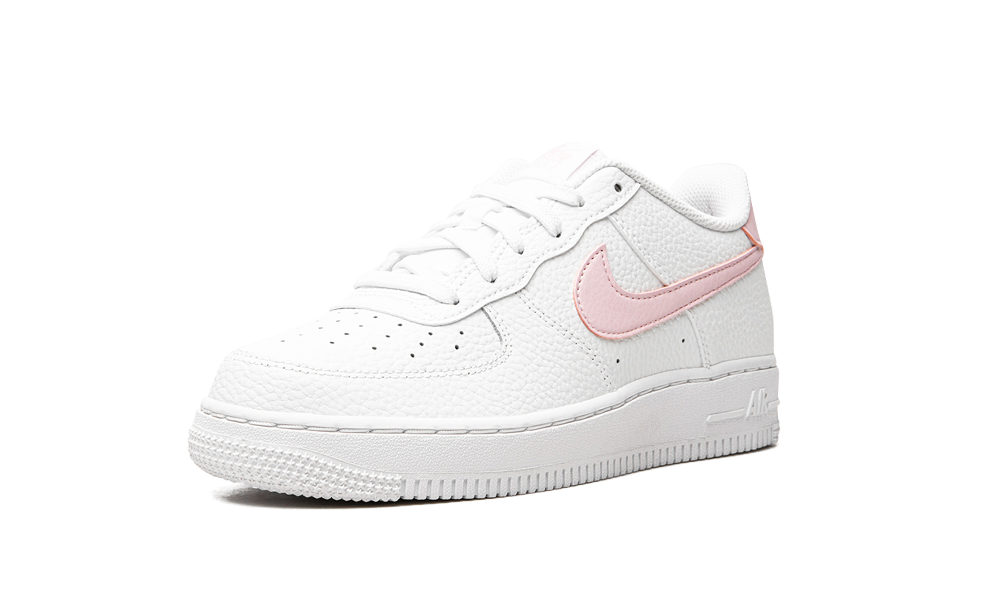 nike air force 1 low pink foam white gs+CT3839-103+left diagnol single view