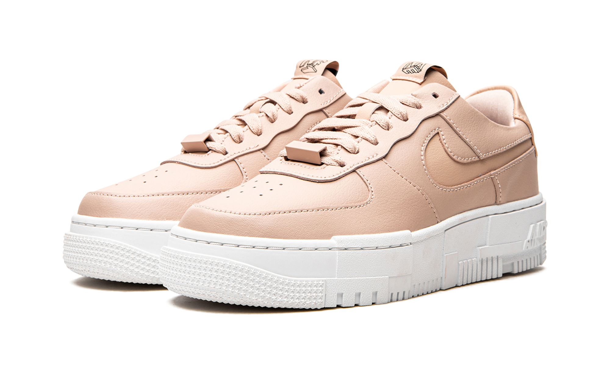 nike air force 1 low pixel particle beige women s+CK6649-200+diagnol left view
