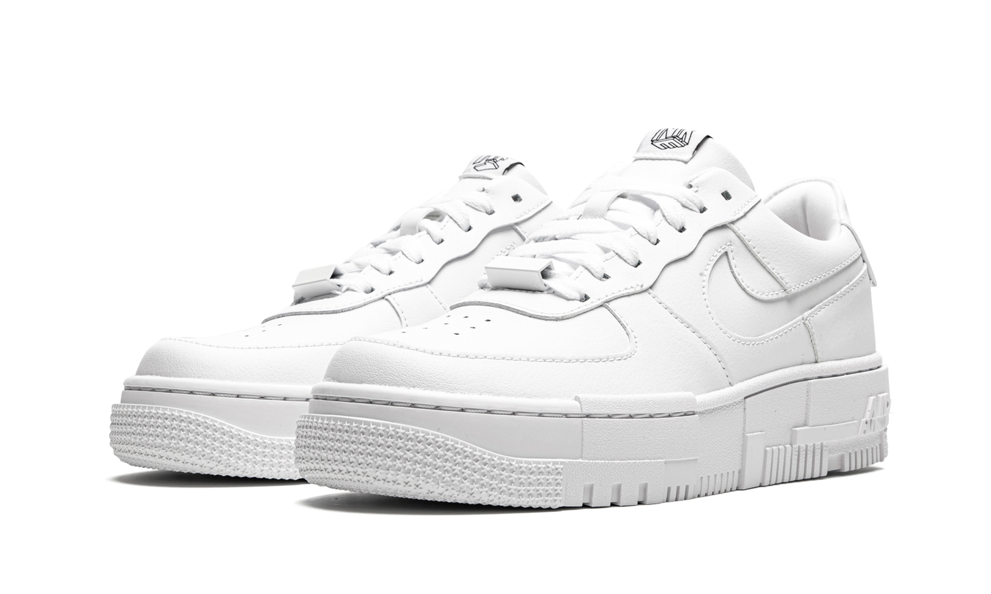 nike air force 1 low pixel white women s+CK6649-100+diagnol left view