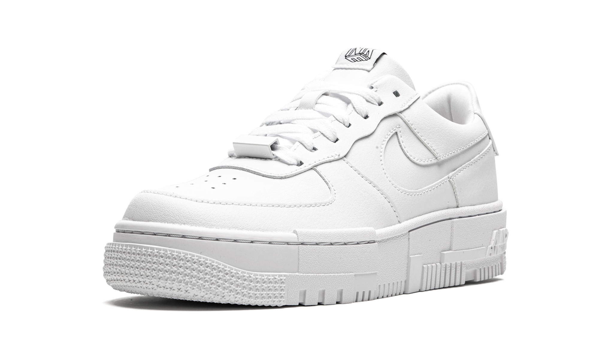 nike air force 1 low pixel white women s+CK6649-100+left diagnol single view