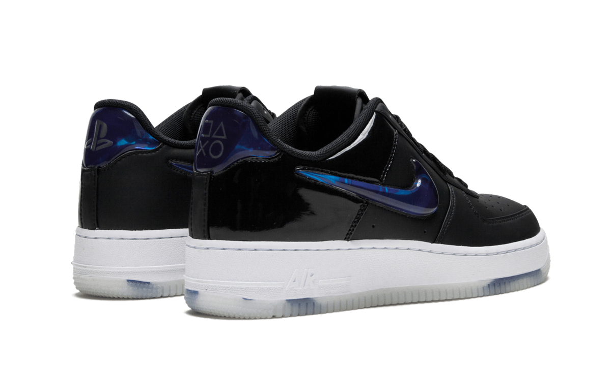 nike air force 1 low playstation 2018+BQ3634-001+diagnol right behind view