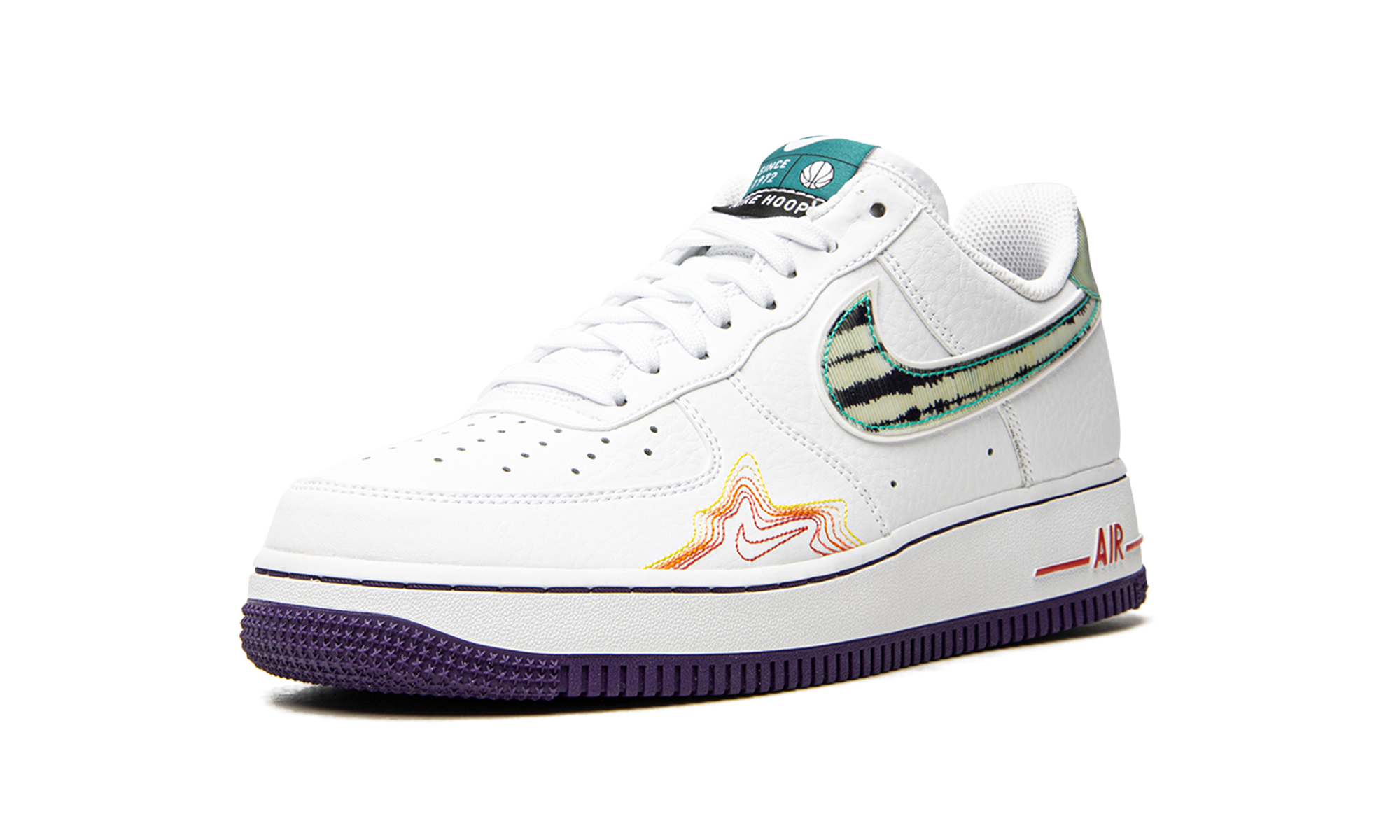 nike air force 1 low pregame pack music de aaron fox and brittney griner+CW6015-100+left diagnol single view