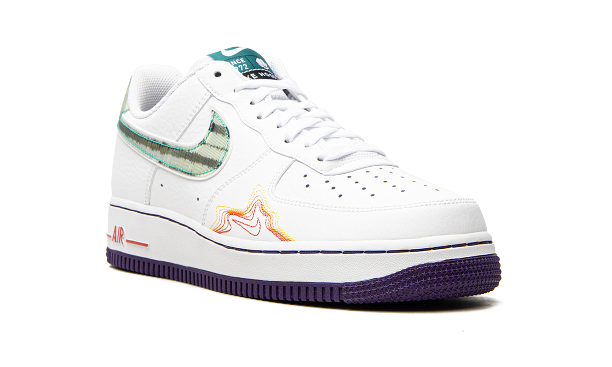 nike air force 1 low pregame pack music de aaron fox and brittney griner+CW6015-100+diagnol right view