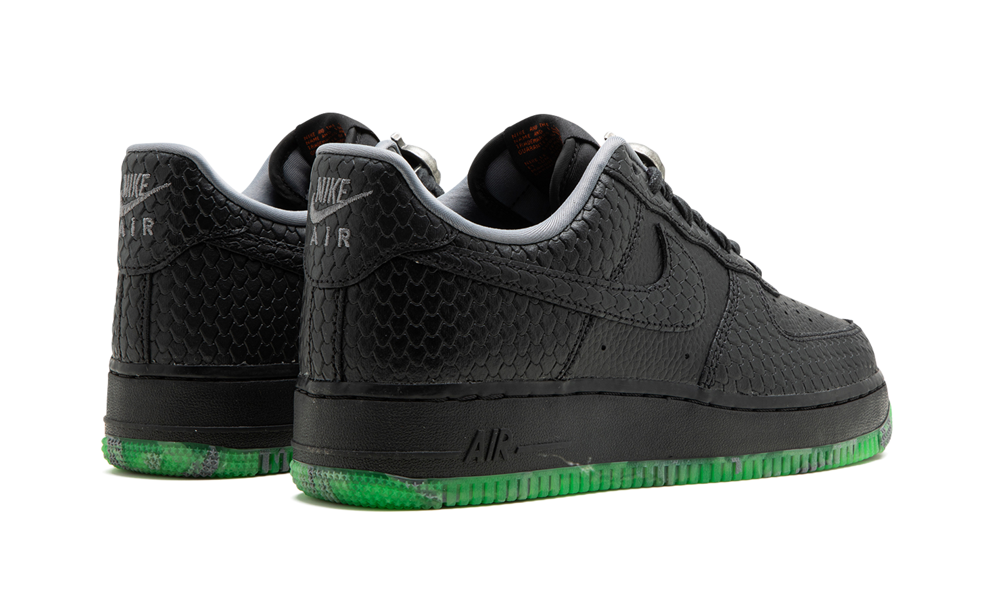 nike air force 1 low prm halloween 2023+FQ8822-084+diagnol right behind view