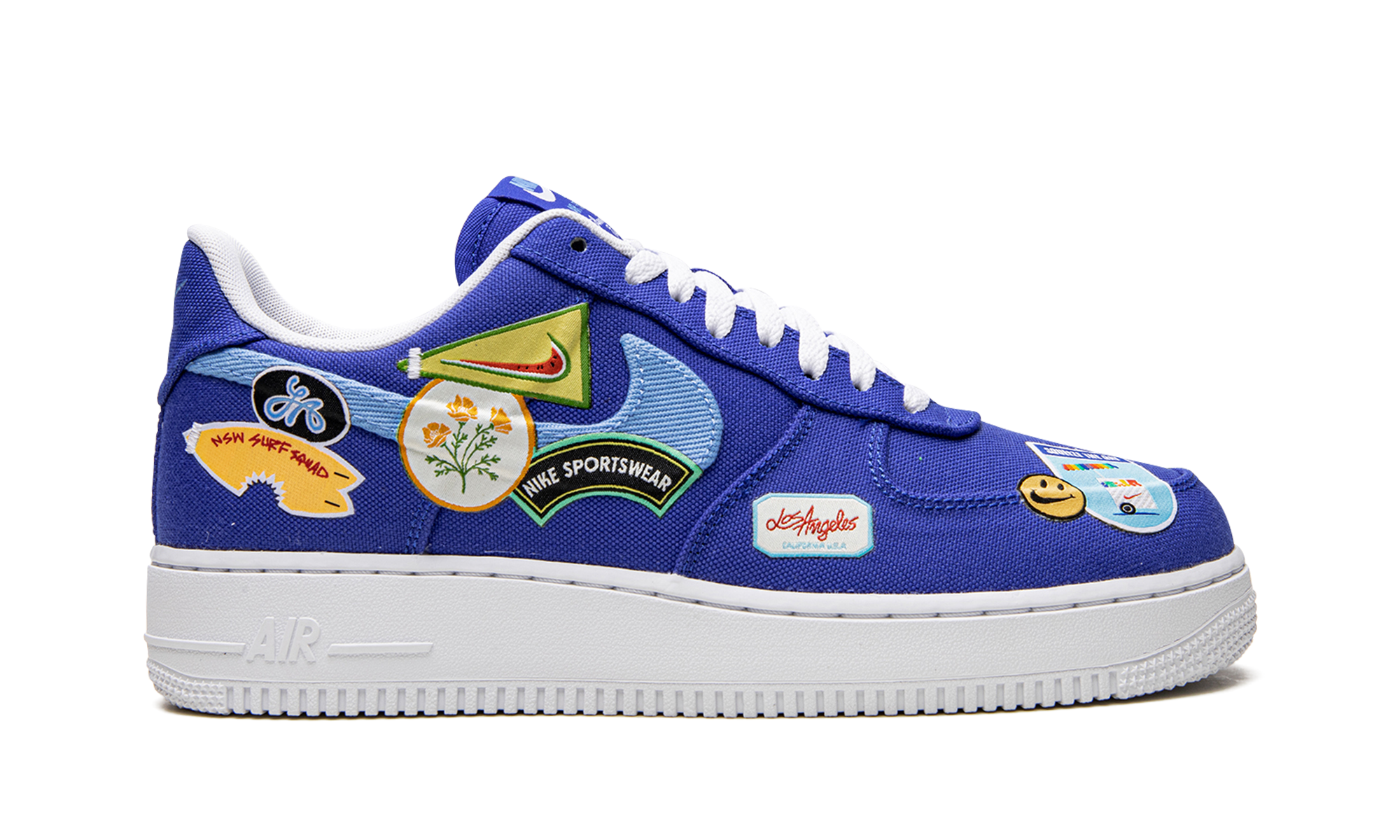 nike air force 1 low prm los angeles patched up+DX2304-400+right view