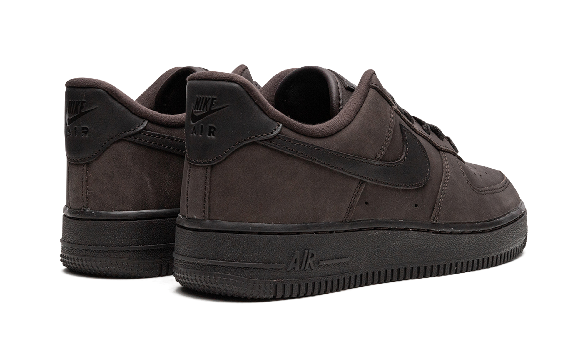 nike air force 1 low prm mf velvet brown women s+DR9503-200+diagnol right behind view