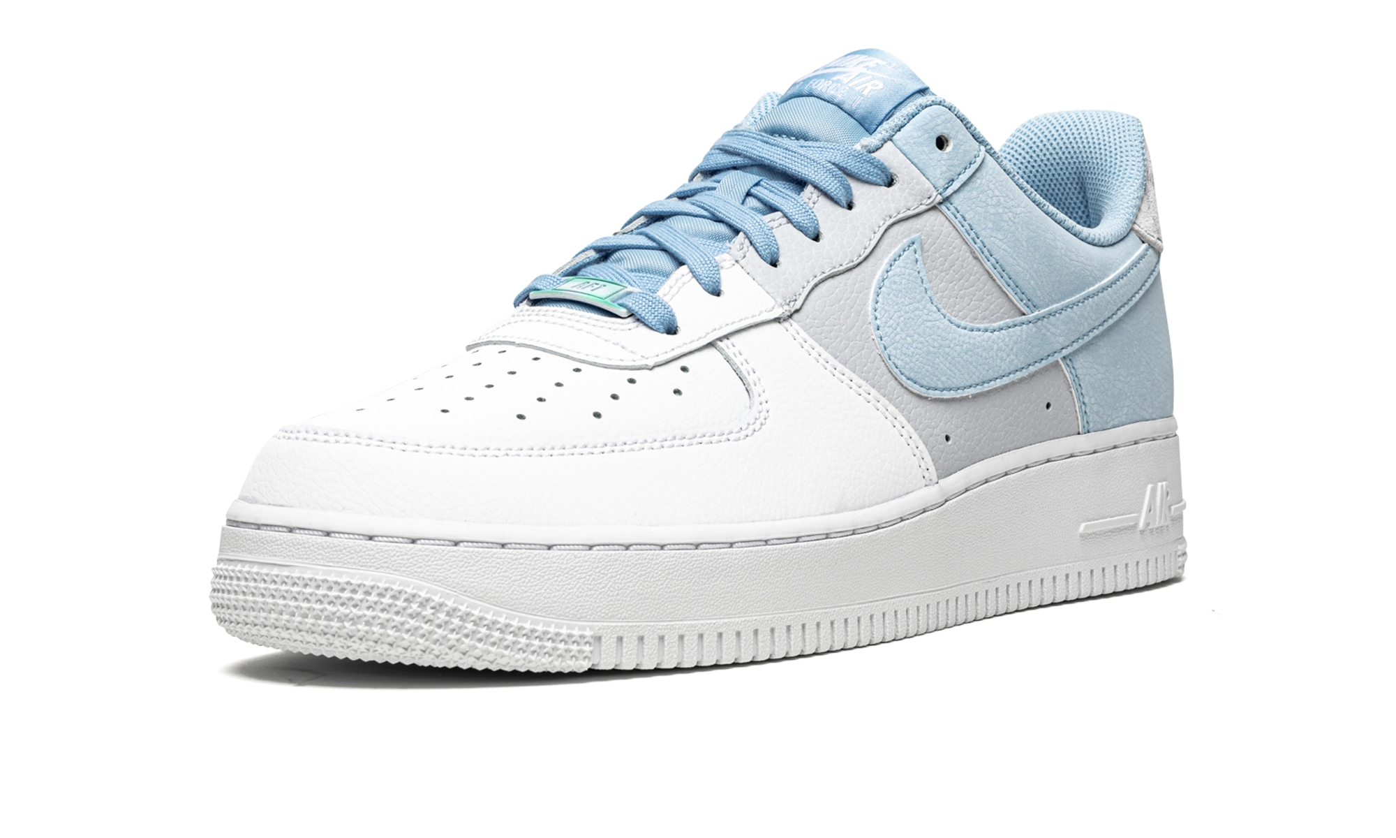 nike air force 1 low psychic blue+CZ0337-400+left diagnol single view