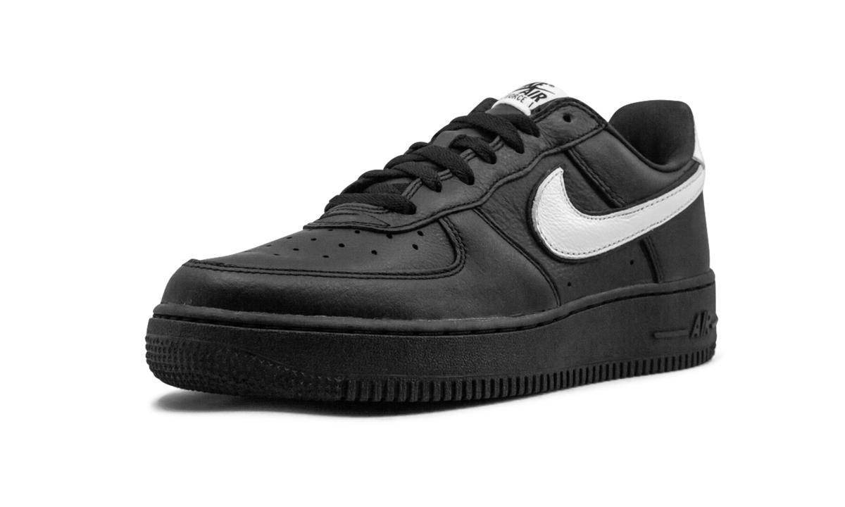 nike air force 1 low qs black white+CQ0492-001+left diagnol single view