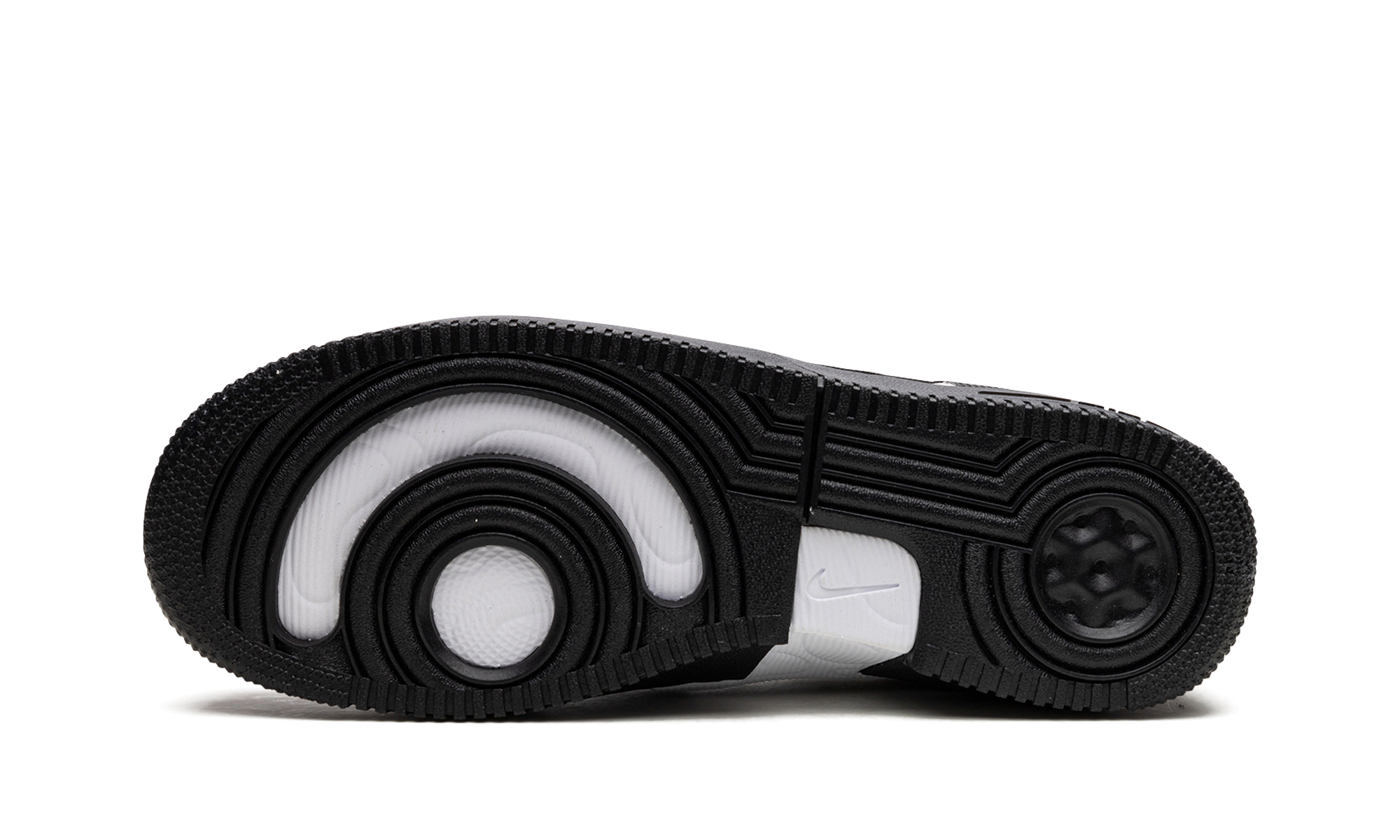 nike air force 1 low react black white+DM0573-002+bottom view