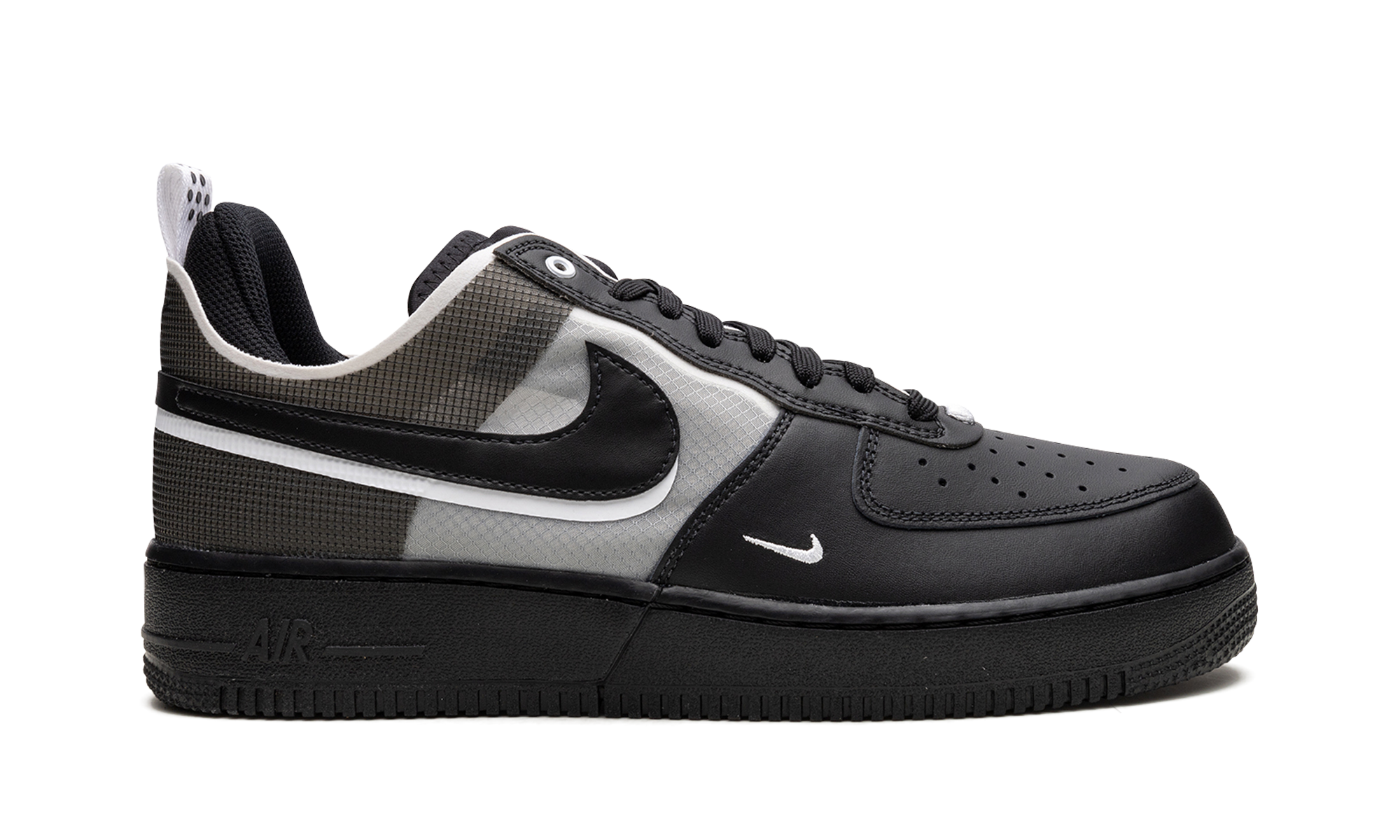 nike air force 1 low react black white+DM0573-002+right view