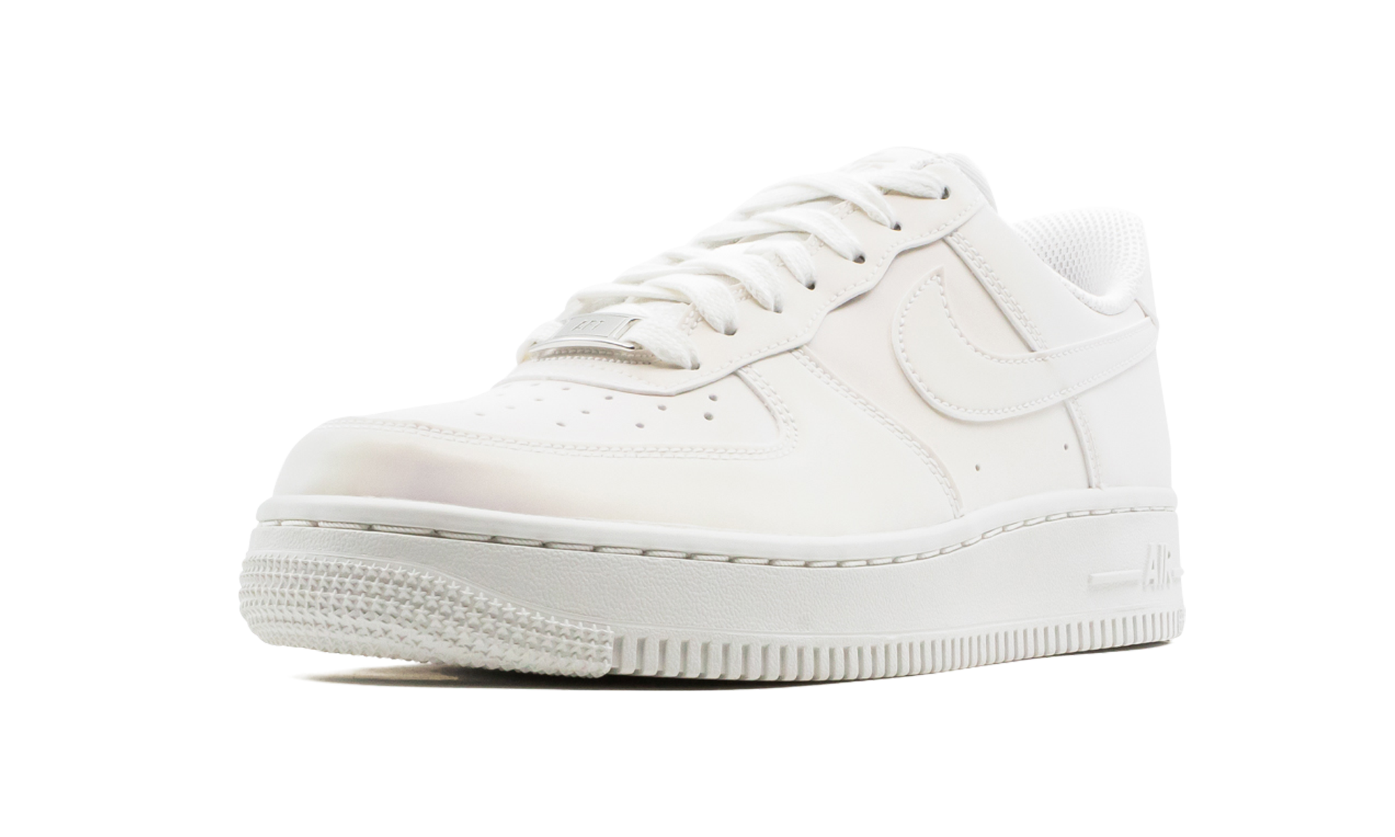 nike air force 1 low reflective white women s+DC2062-100+left diagnol single view