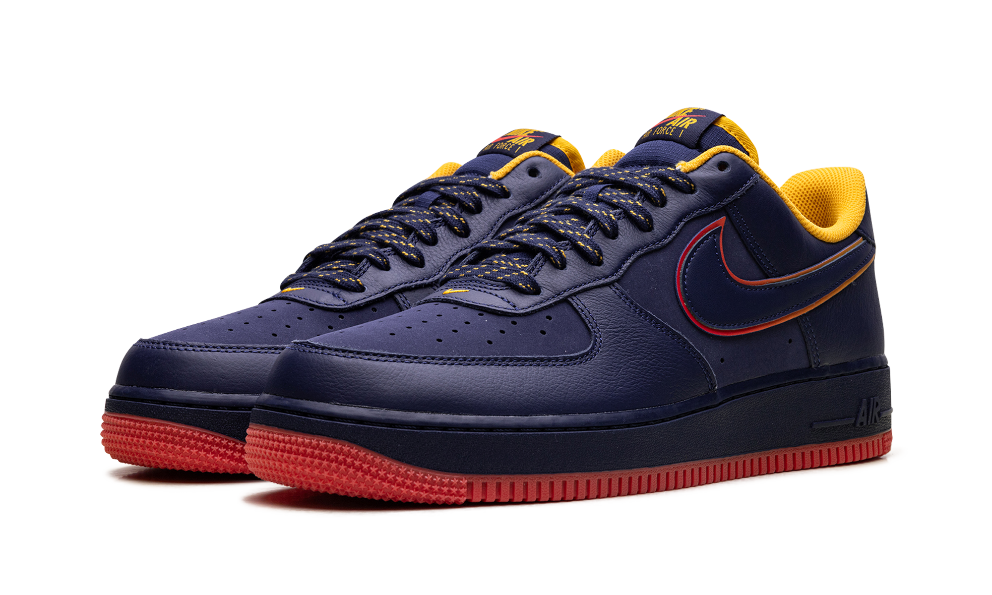 nike air force 1 low retro lettering+HV5752-410+diagnol left view