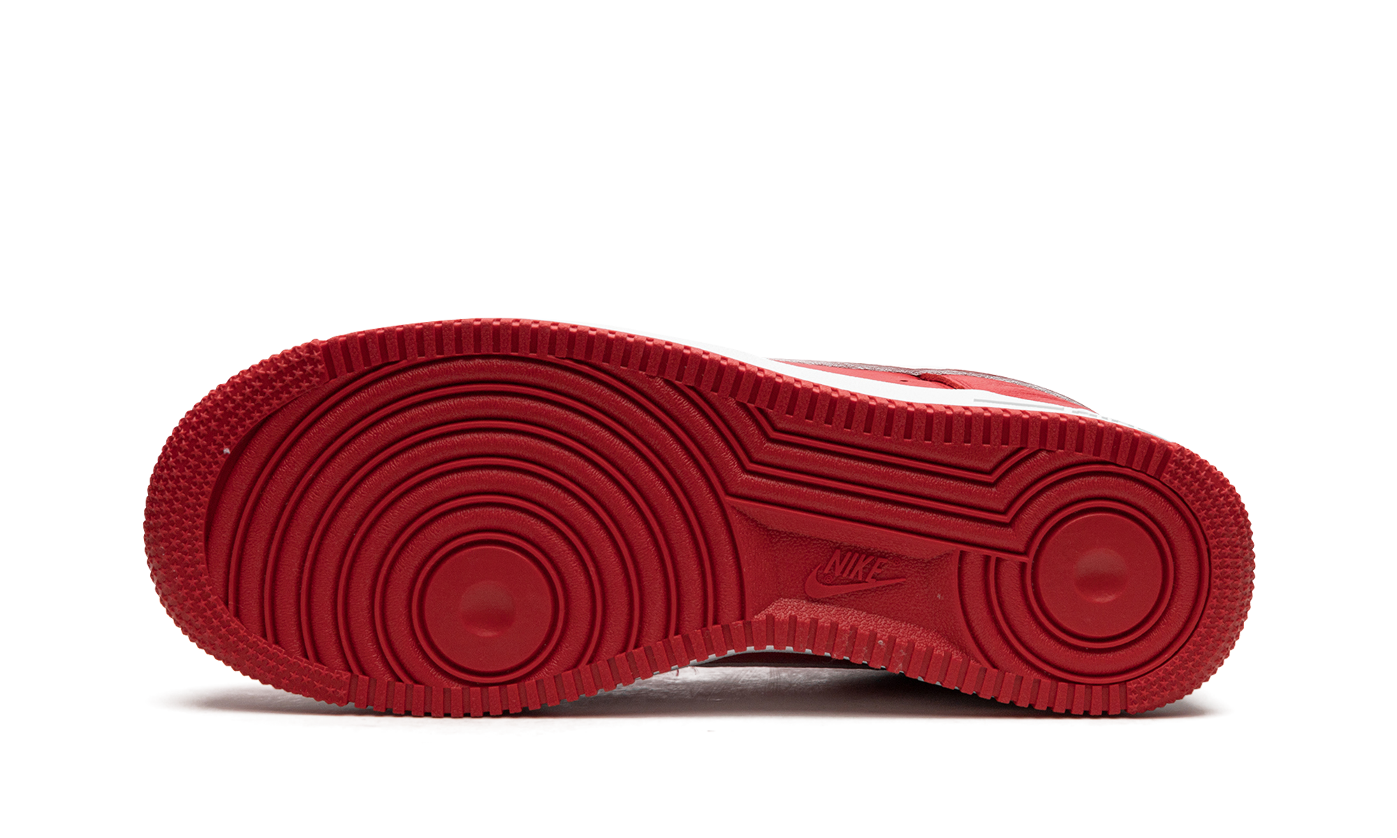nike air force 1 low retro qs color of the month university red white+FD7039-600+bottom view