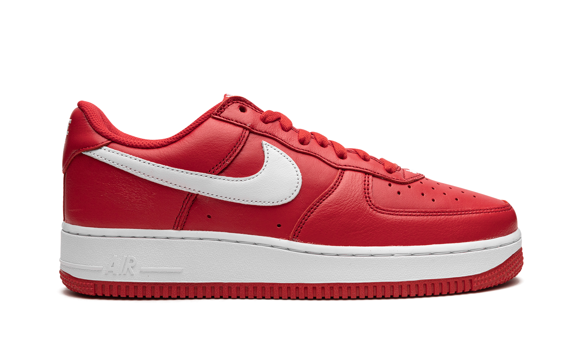 nike air force 1 low retro qs color of the month university red white+FD7039-600+right view