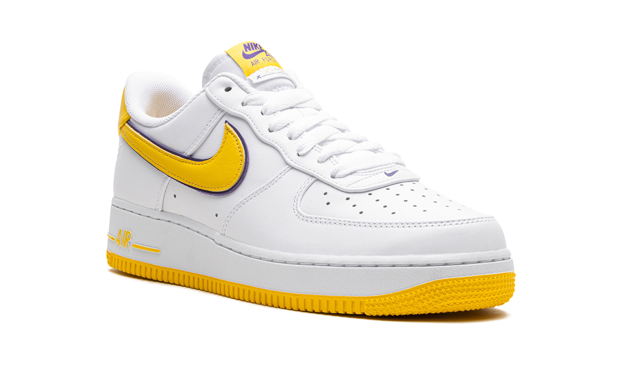 nike air force 1 low retro qs kobe bryant lakers home+FZ1151-100+diagnol right view