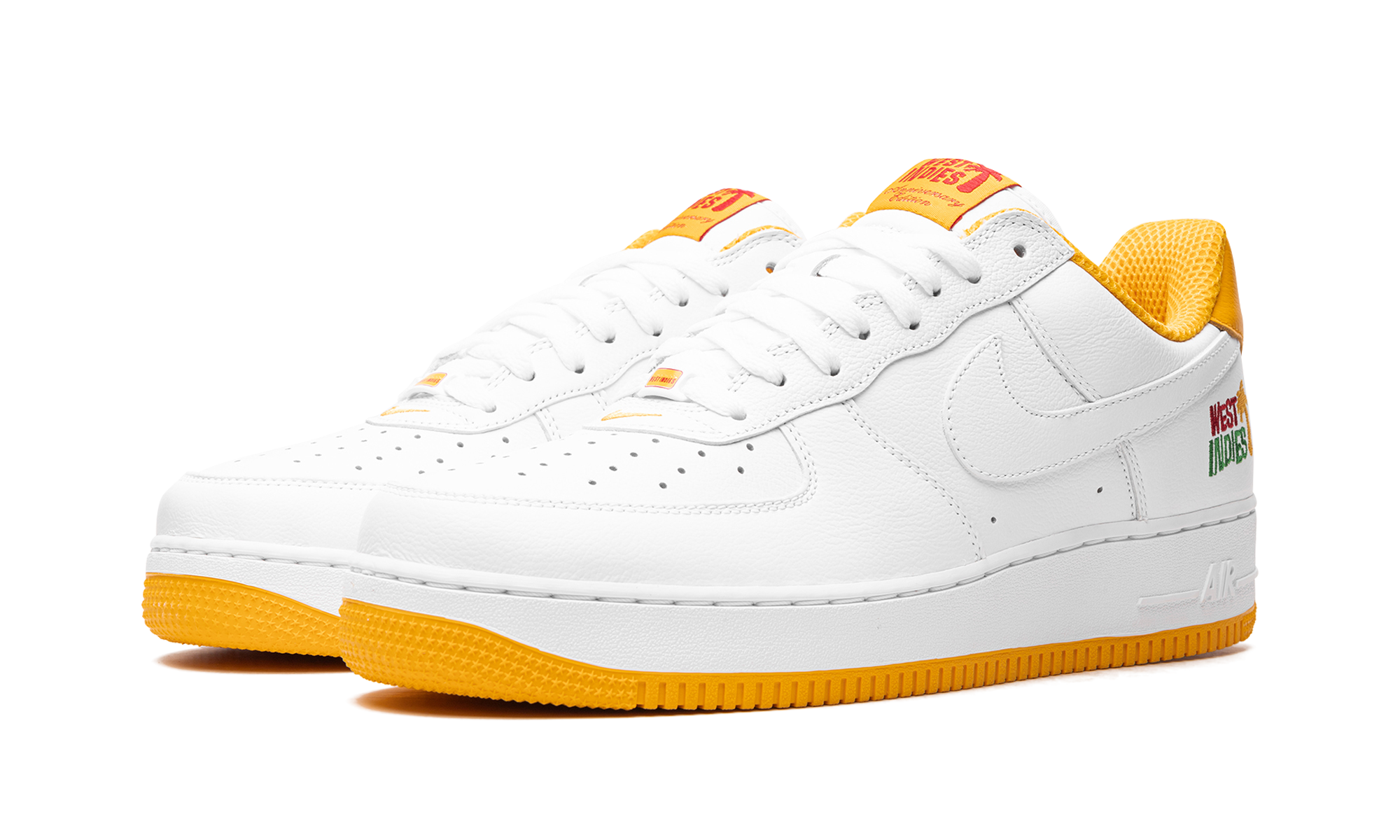 nike air force 1 low retro qs west indies 2023+DX1156-101+diagnol left view