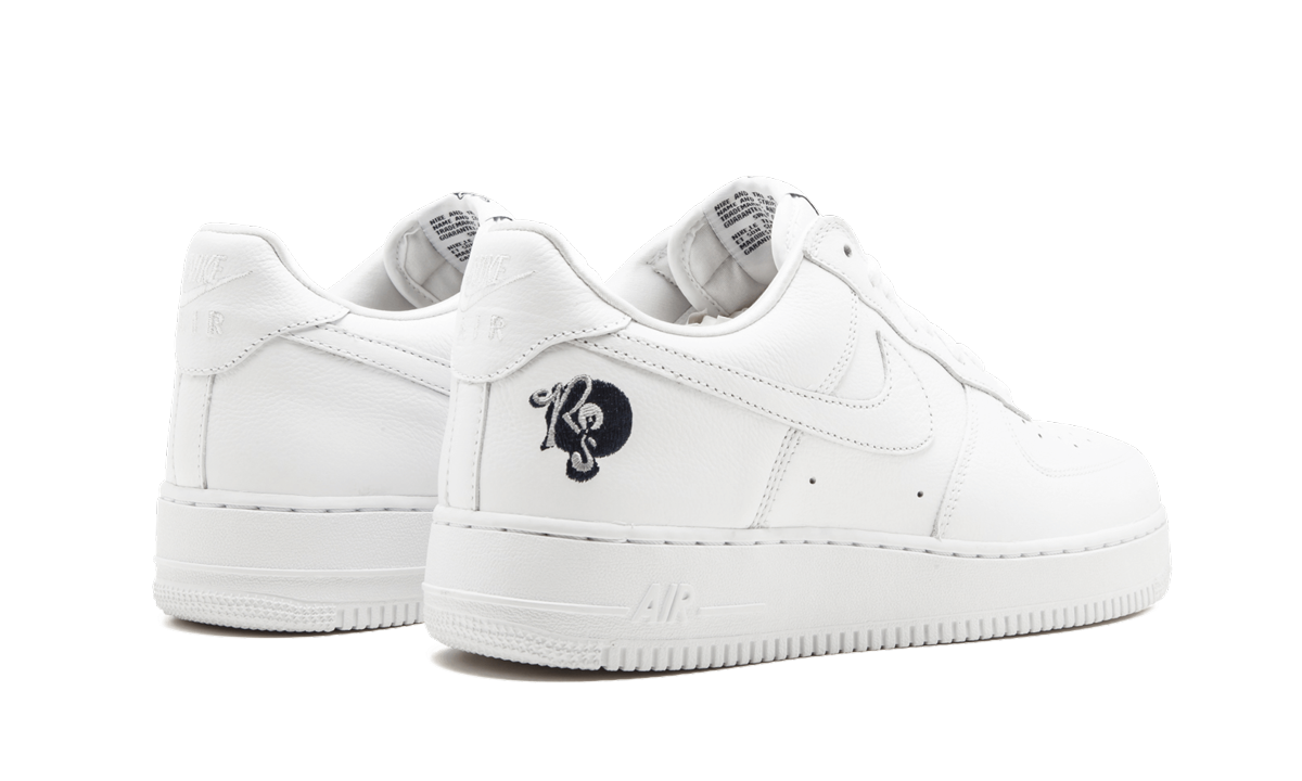 nike air force 1 low roc a fella af100+AO1070-101+diagnol right behind view