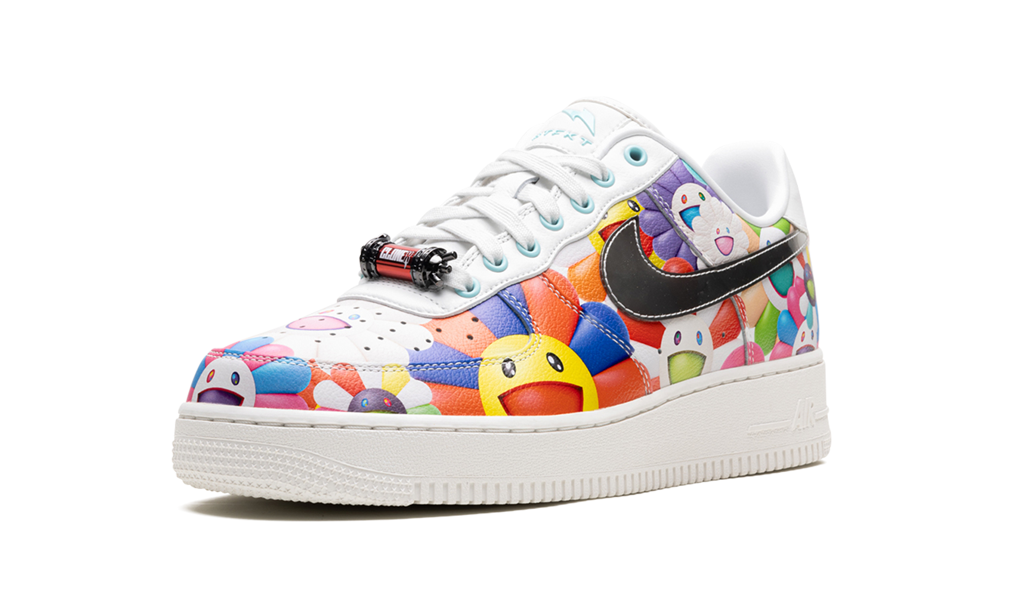 nike air force 1 low rtfkt clone x murakami drip edition of 3815+FQ4051-900+left diagnol single view