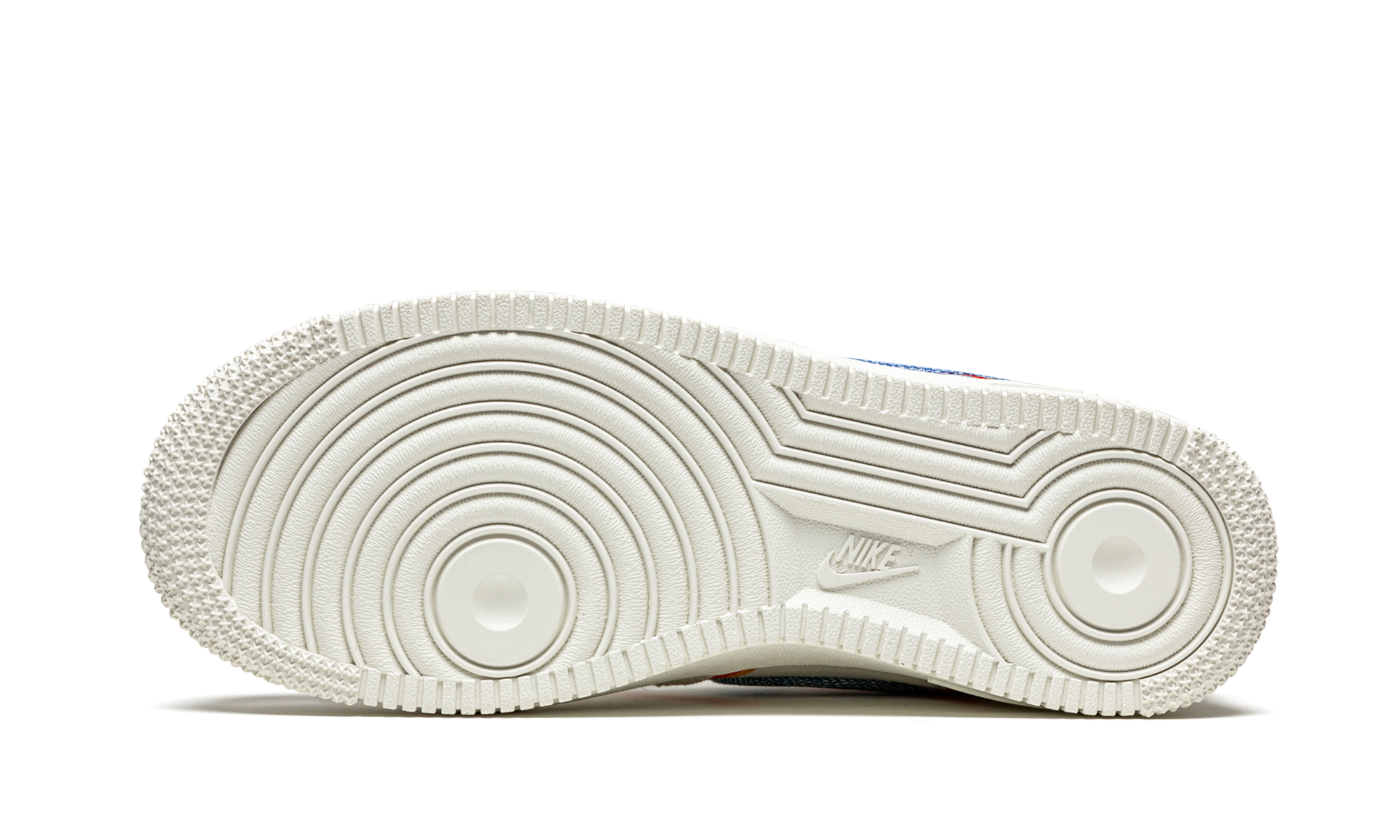 nike air force 1 low sail denim swoosh women s+DJ4655-133+bottom view
