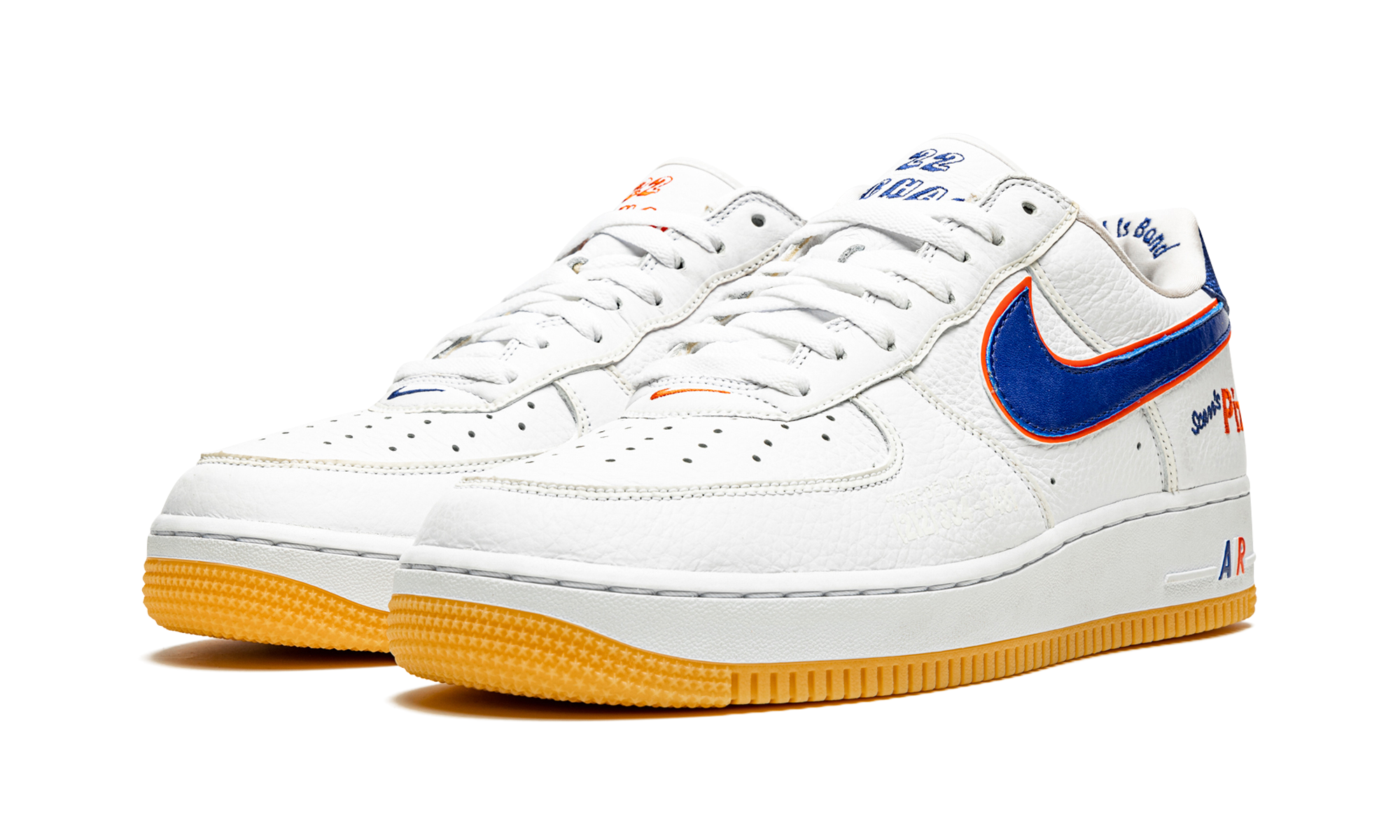 nike air force 1 low scarr s pizza+CN3424-100+diagnol left view