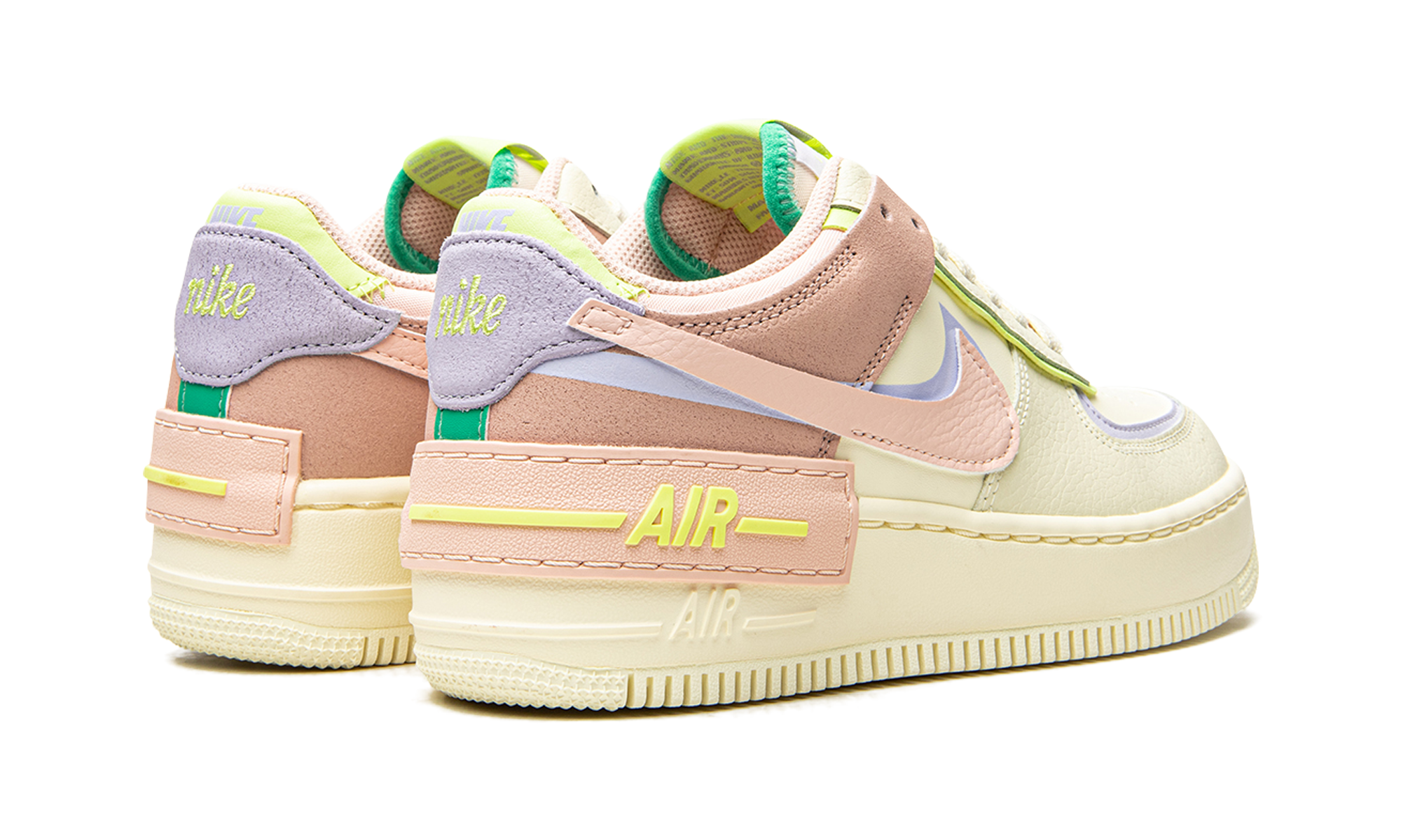 nike air force 1 low shadow cashmere women s+CI0919-700+diagnol right behind view