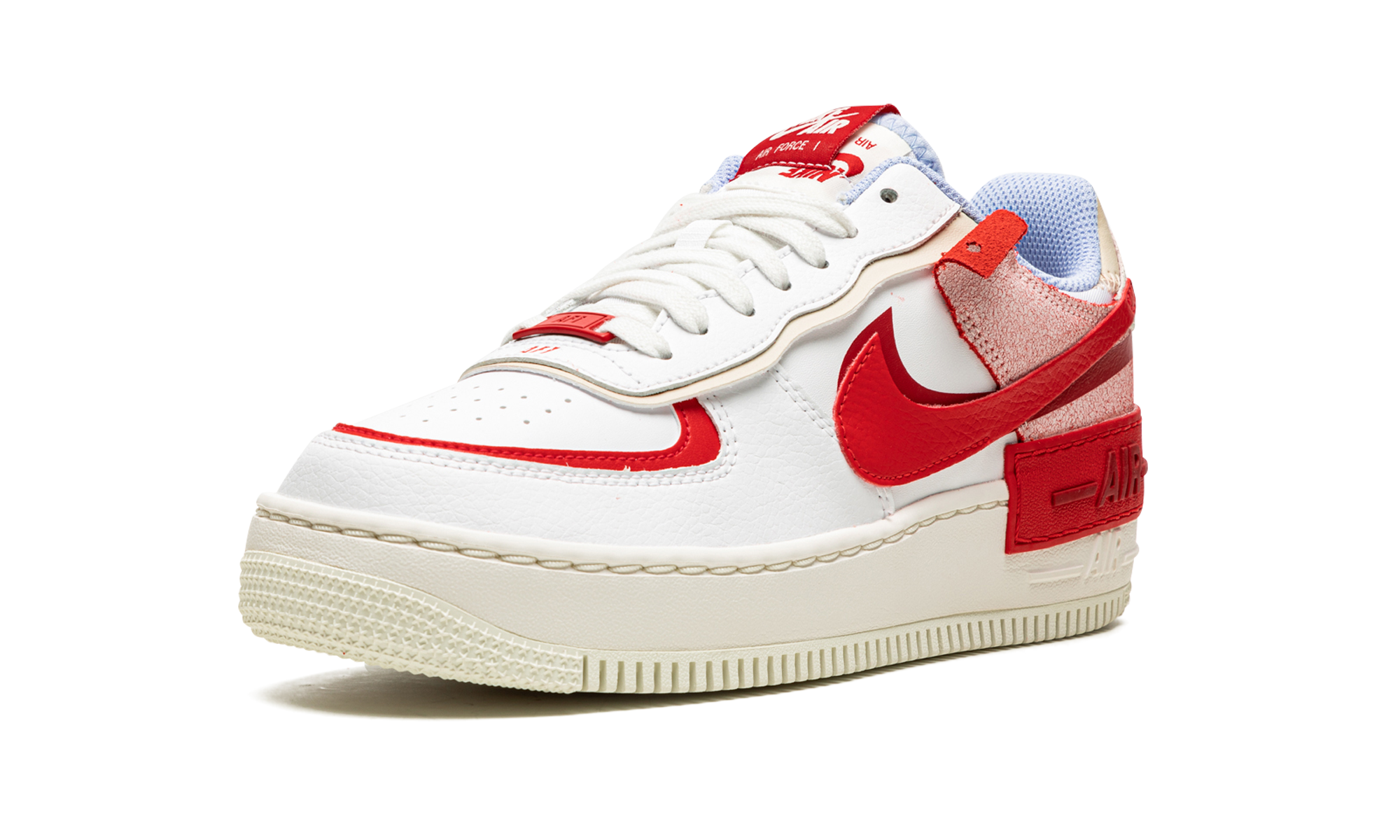 nike air force 1 low shadow cracked leather women s+CI0919-108+left diagnol single view