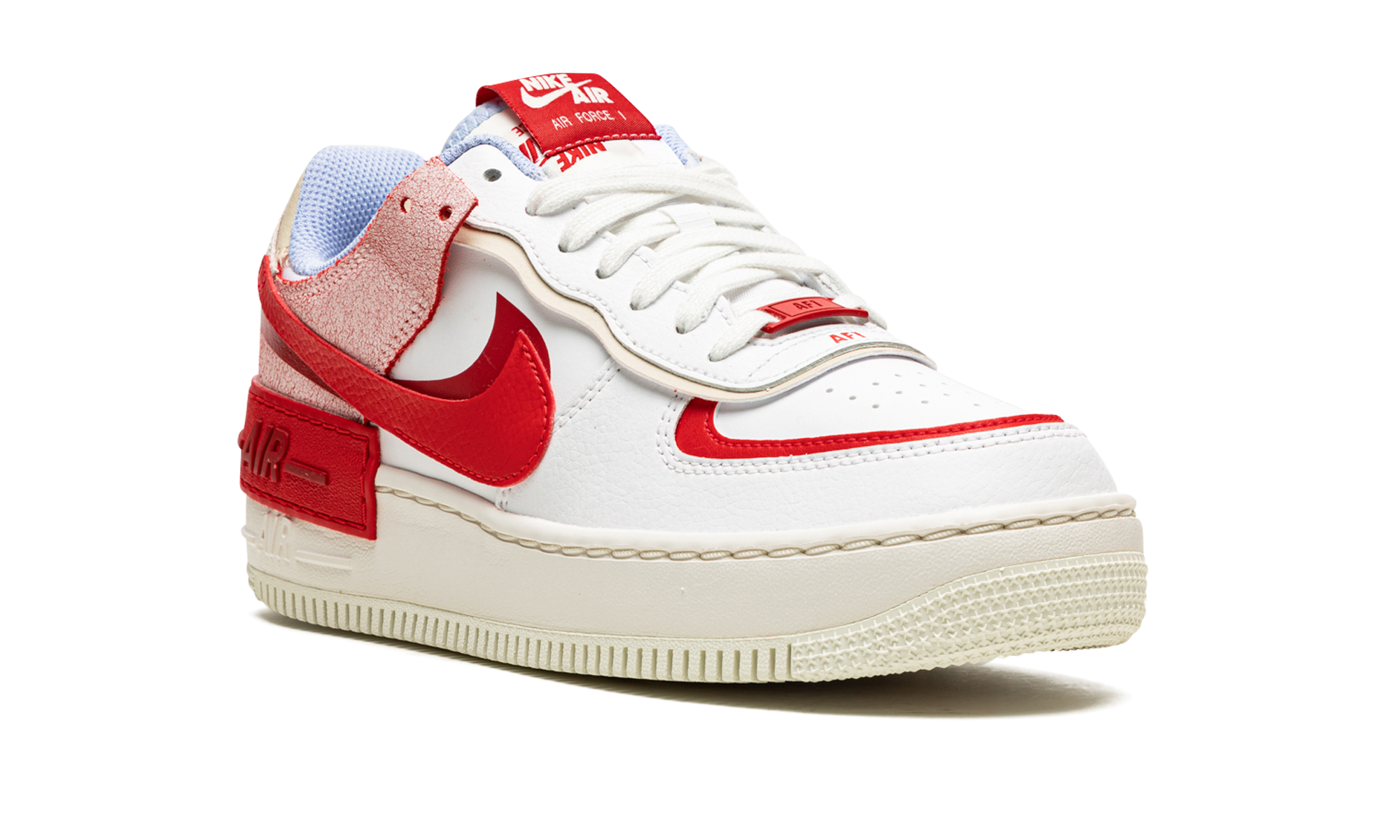 nike air force 1 low shadow cracked leather women s+CI0919-108+diagnol right view