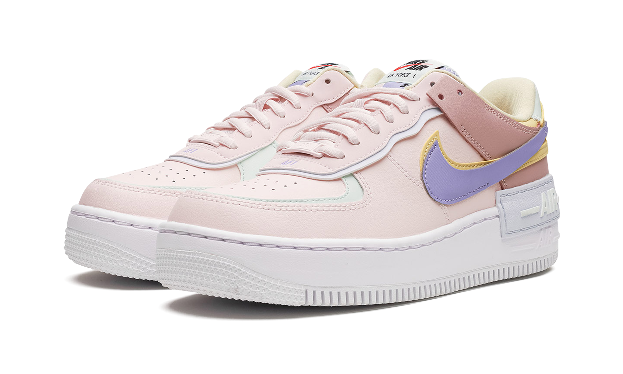 nike air force 1 low shadow light soft pink women s+CI0919-600+diagnol left view