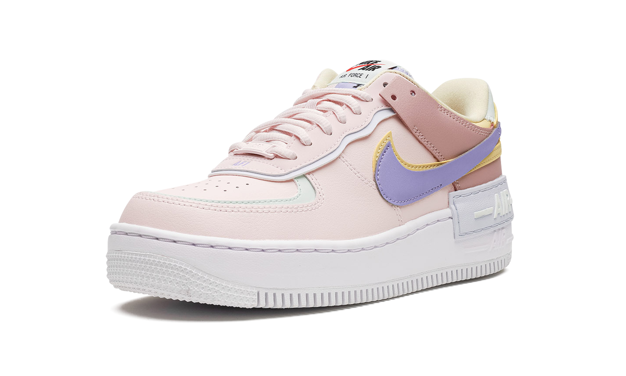 nike air force 1 low shadow light soft pink women s+CI0919-600+left diagnol single view