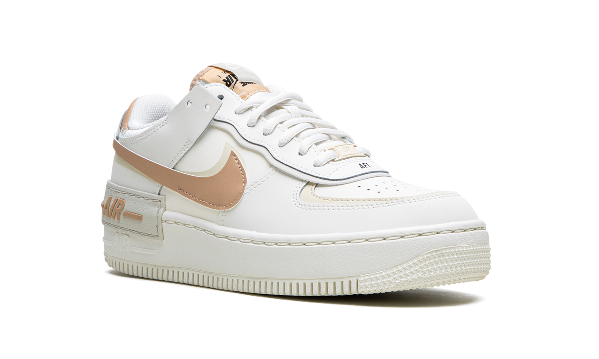nike air force 1 low shadow sail fossil light bone+CI0919-116+diagnol right view